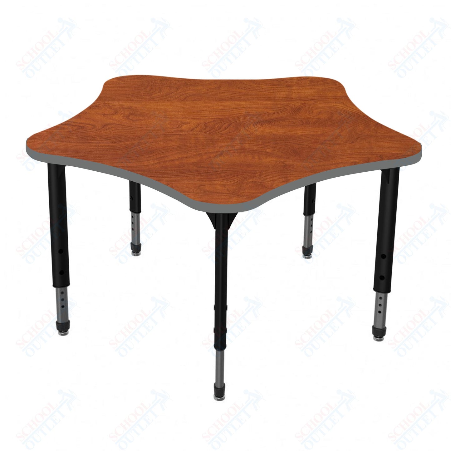 Marco Apex Series 48" 5-Star School Activity Table Adjustable Height 21"-30" (38-2280-MA)