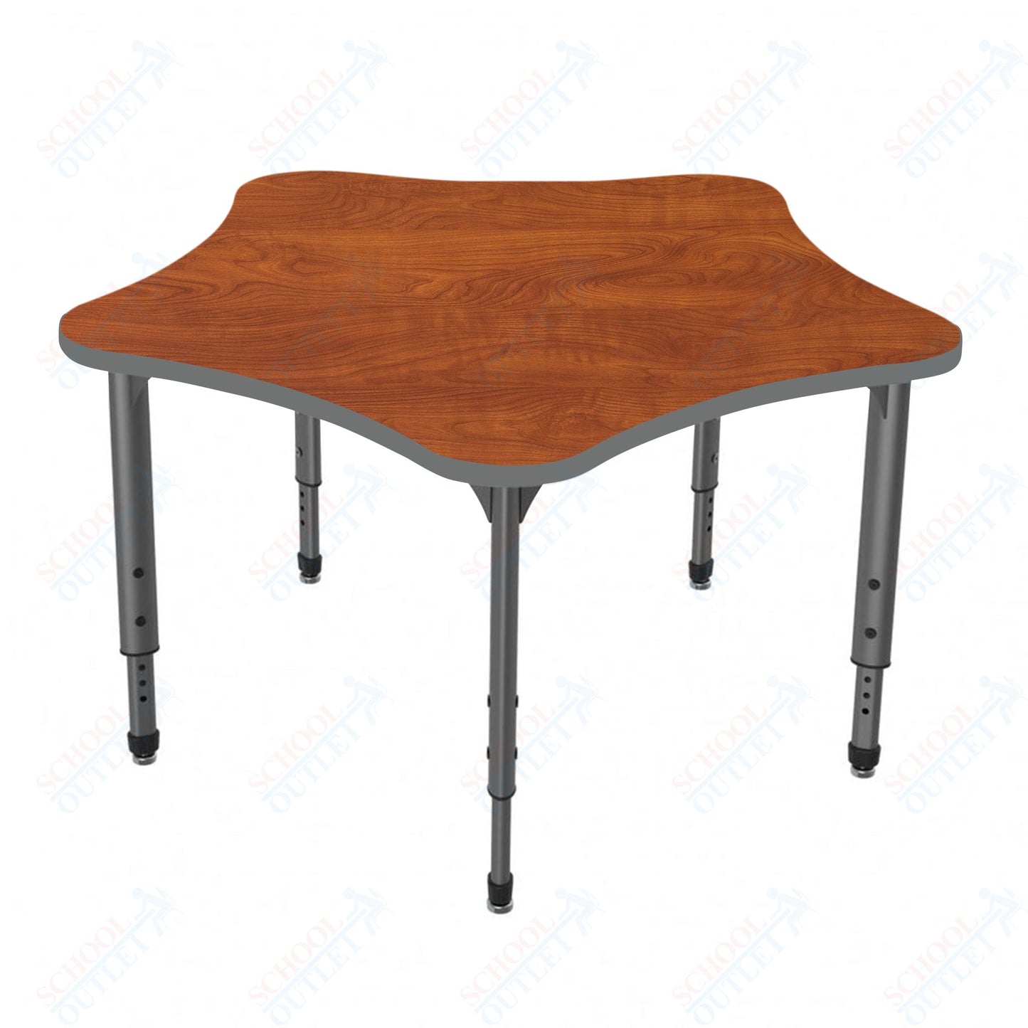 Marco Apex Series 48" 5-Star School Activity Table Adjustable Height 21"-30" (38-2280-MA)