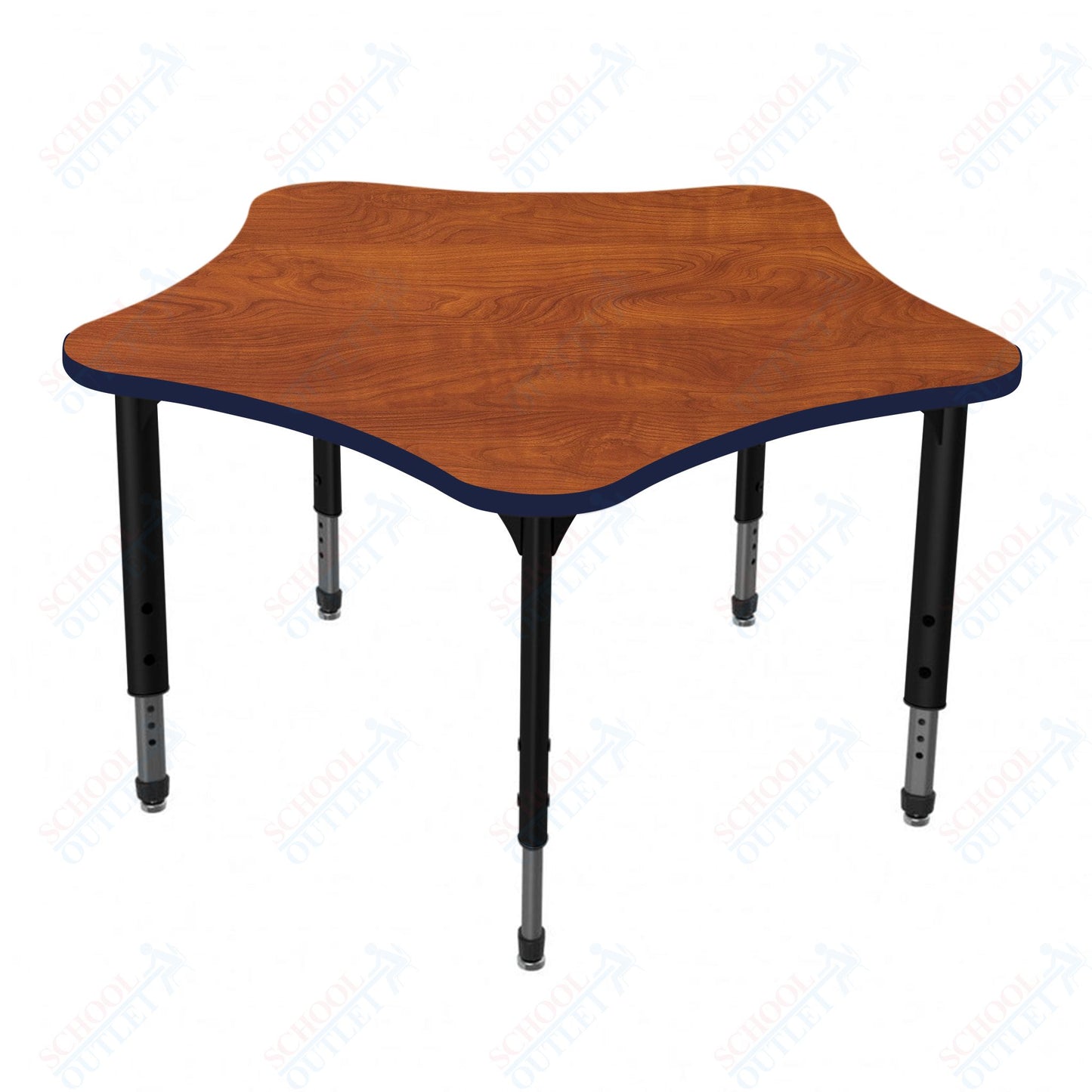 Marco Apex Series 48" 5-Star School Activity Table Adjustable Height 21"-30" (38-2280-MA)