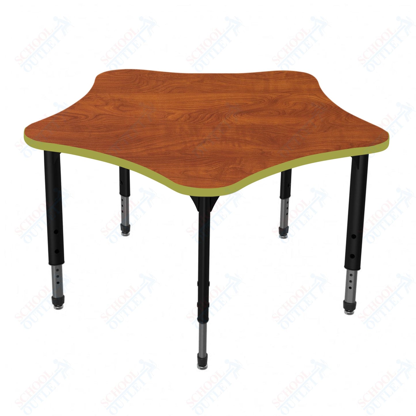 Marco Apex Series 48" 5-Star School Activity Table Adjustable Height 21"-30" (38-2280-MA)