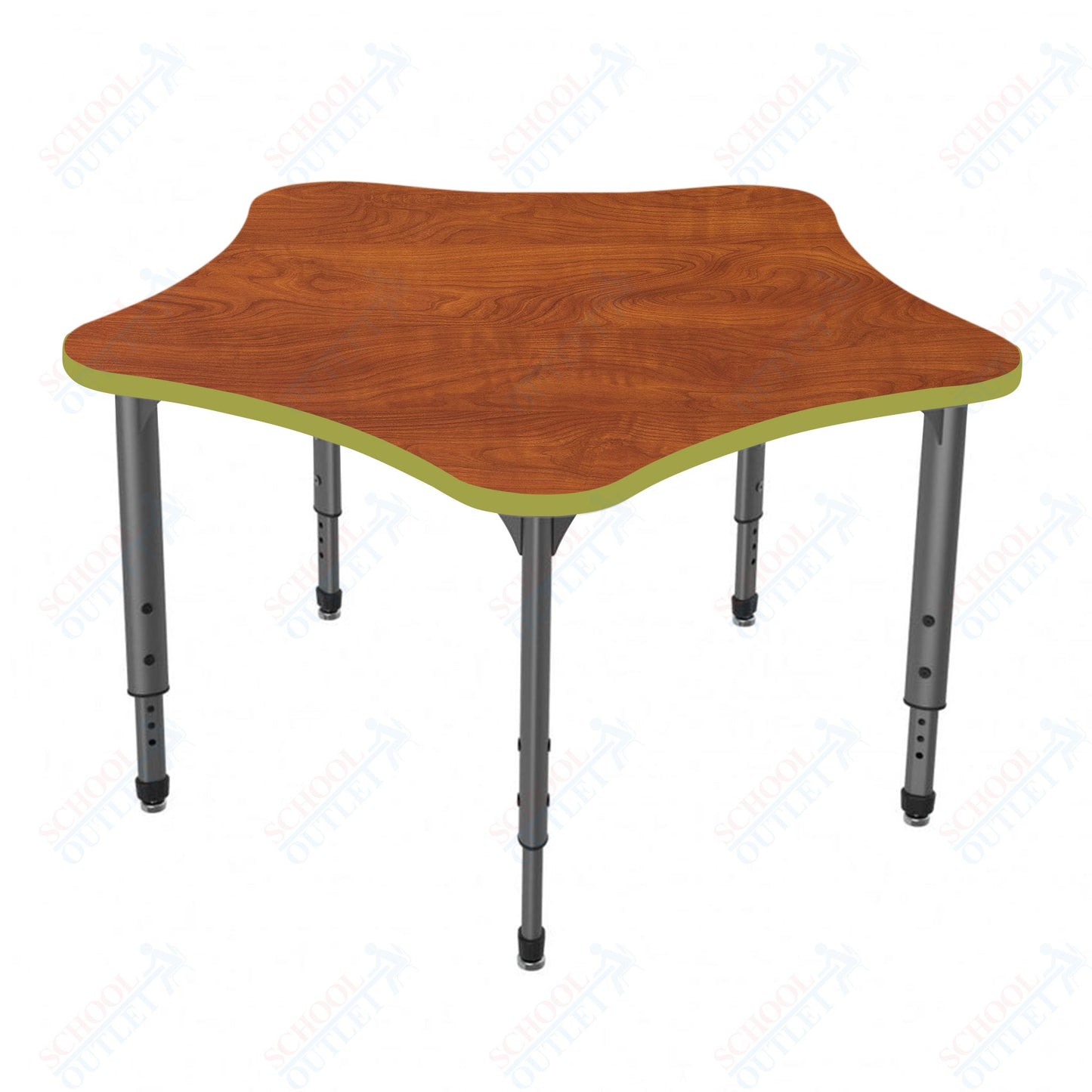 Marco Apex Series 48" 5-Star School Activity Table Adjustable Height 21"-30" (38-2280-MA)