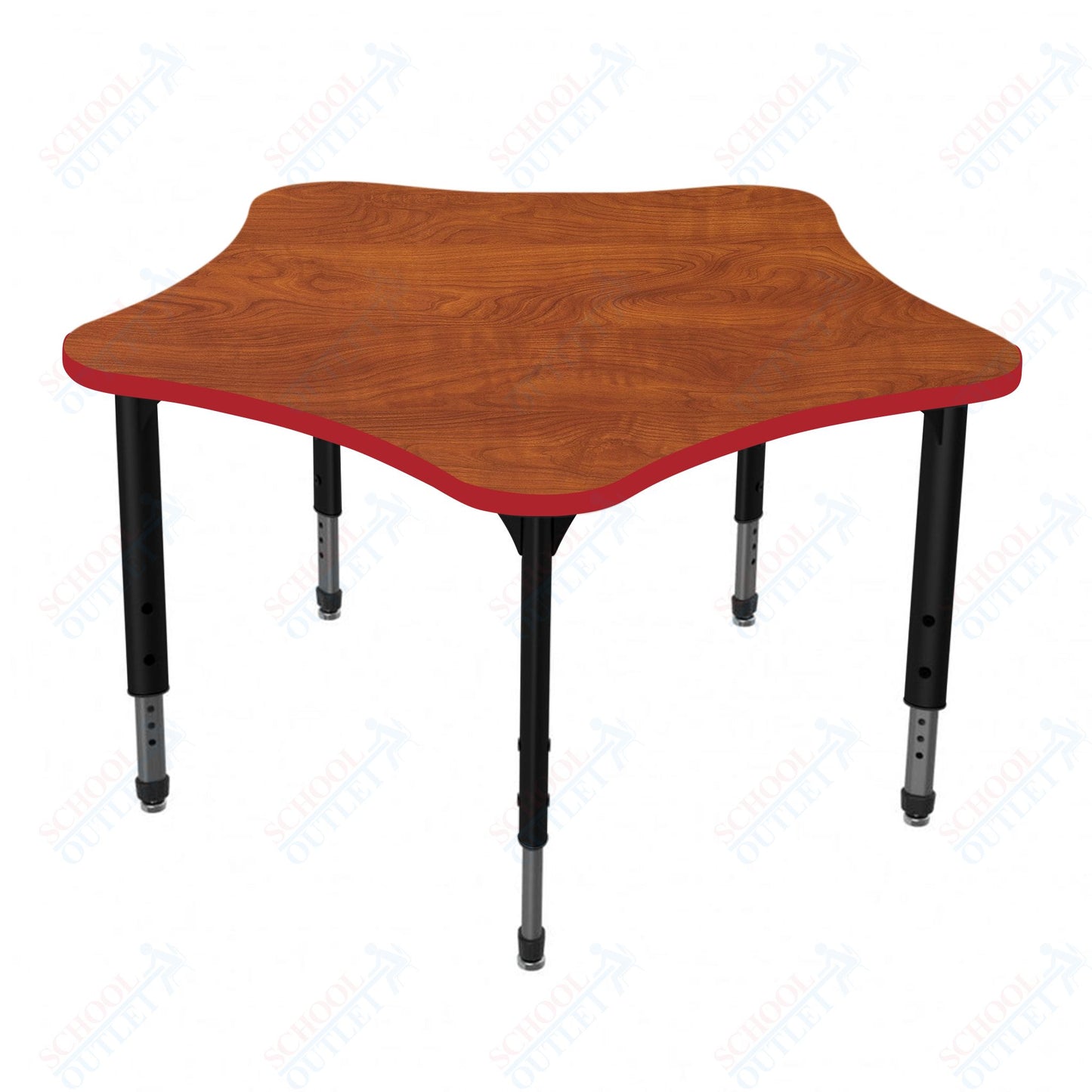 Marco Apex Series 48" 5-Star School Activity Table Adjustable Height 21"-30" (38-2280-MA)