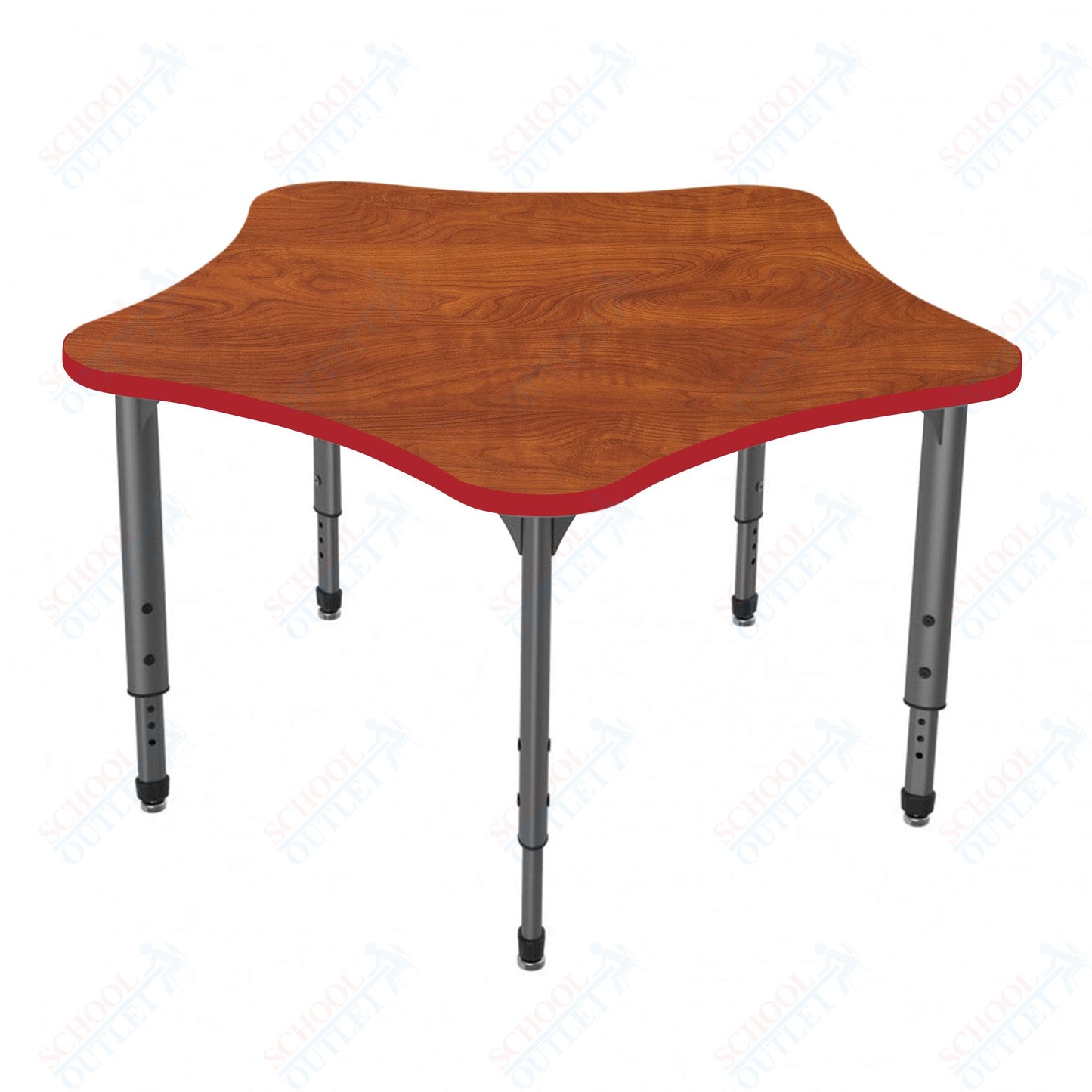Marco Apex Series 48" 5-Star School Activity Table Adjustable Height 21"-30" (38-2280-MA)