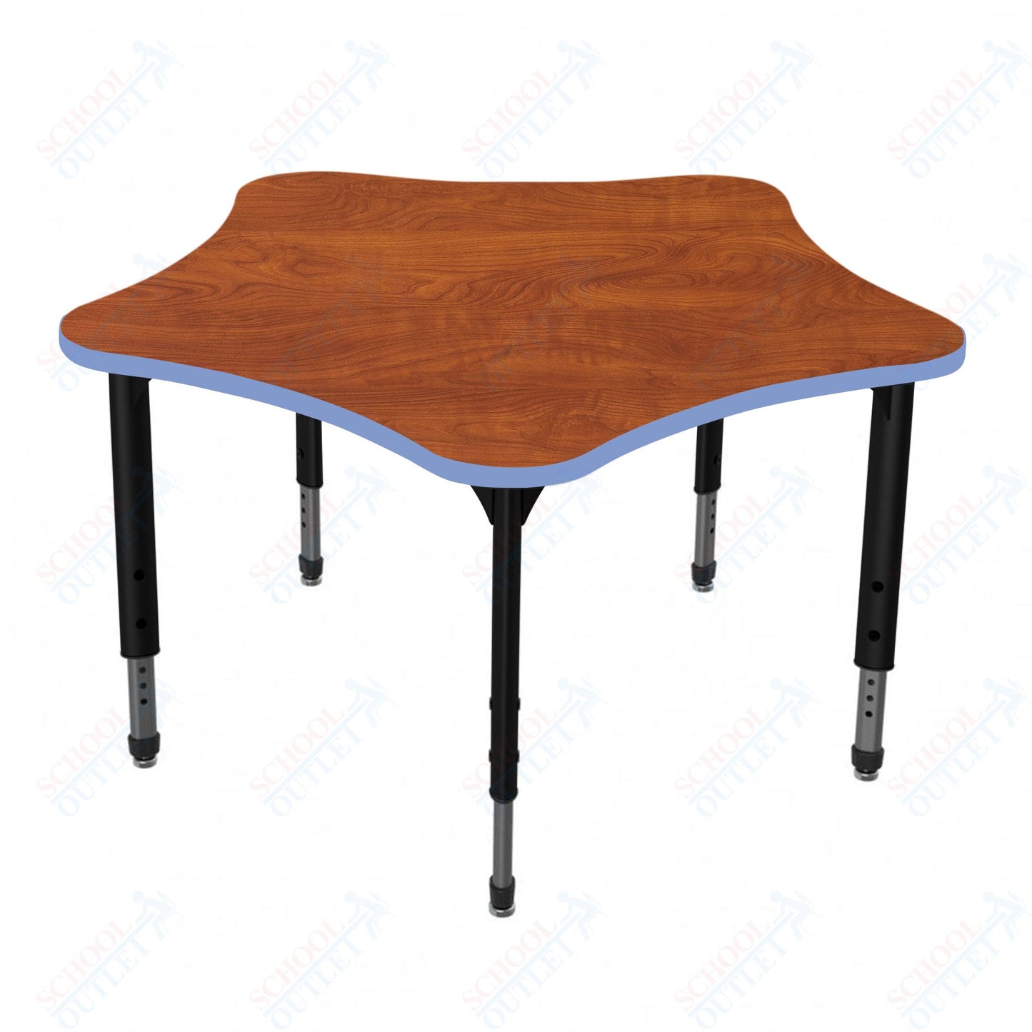 Marco Apex Series 48" 5-Star School Activity Table Adjustable Height 21"-30" (38-2280-MA)