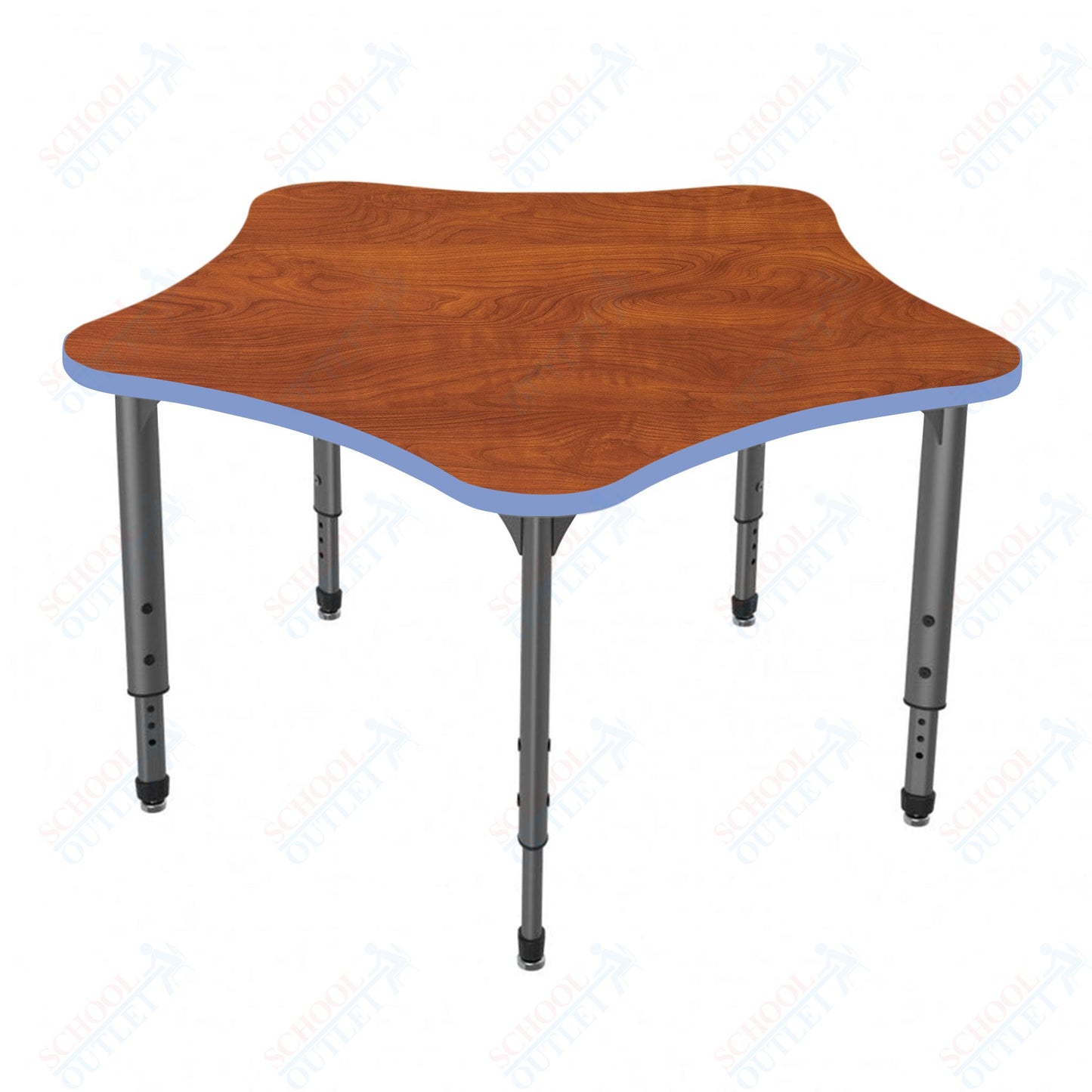Marco Apex Series 48" 5-Star School Activity Table Adjustable Height 21"-30" (38-2280-MA)