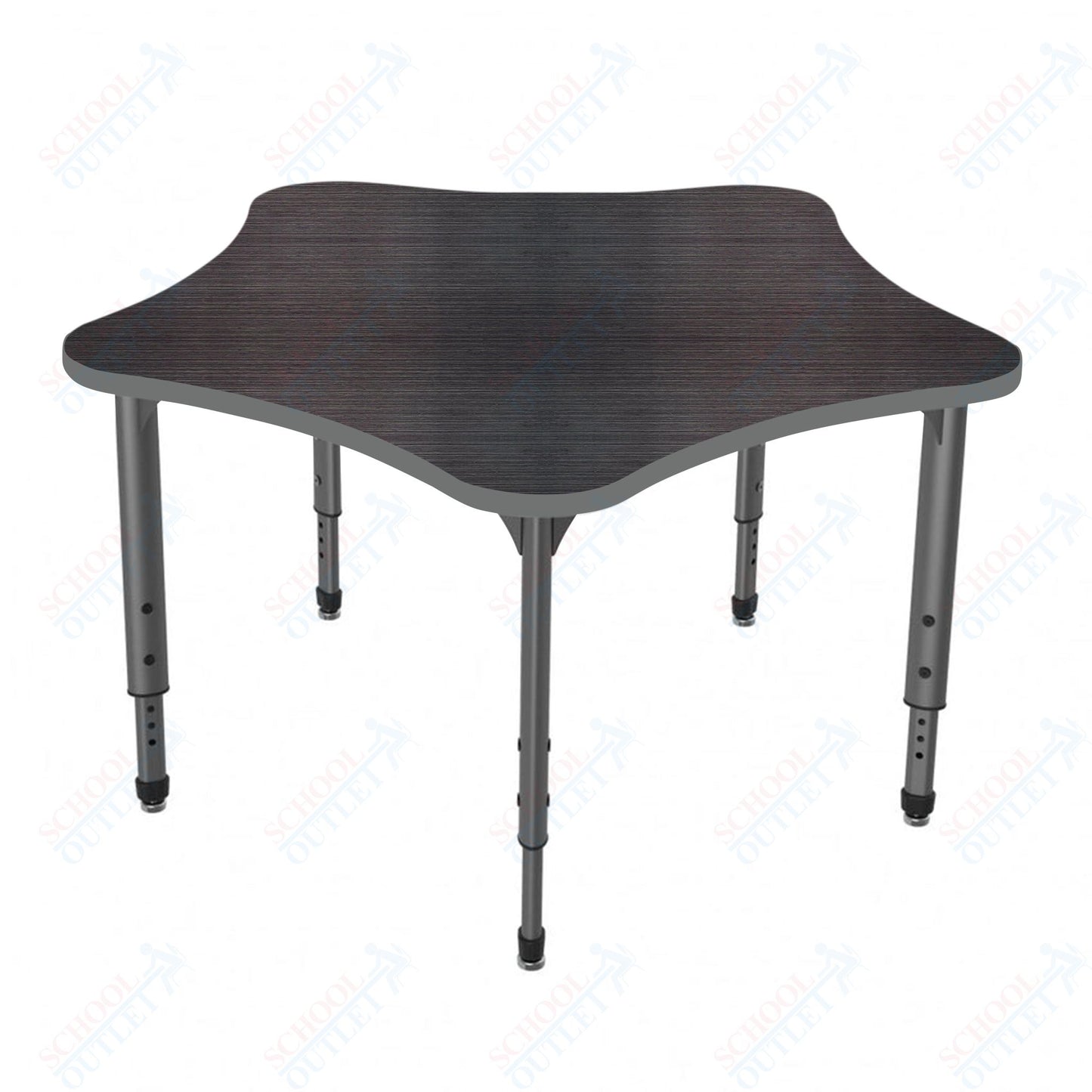 Marco Apex Series 48" 5-Star School Activity Table Adjustable Height 21"-30" (38-2280-MA)