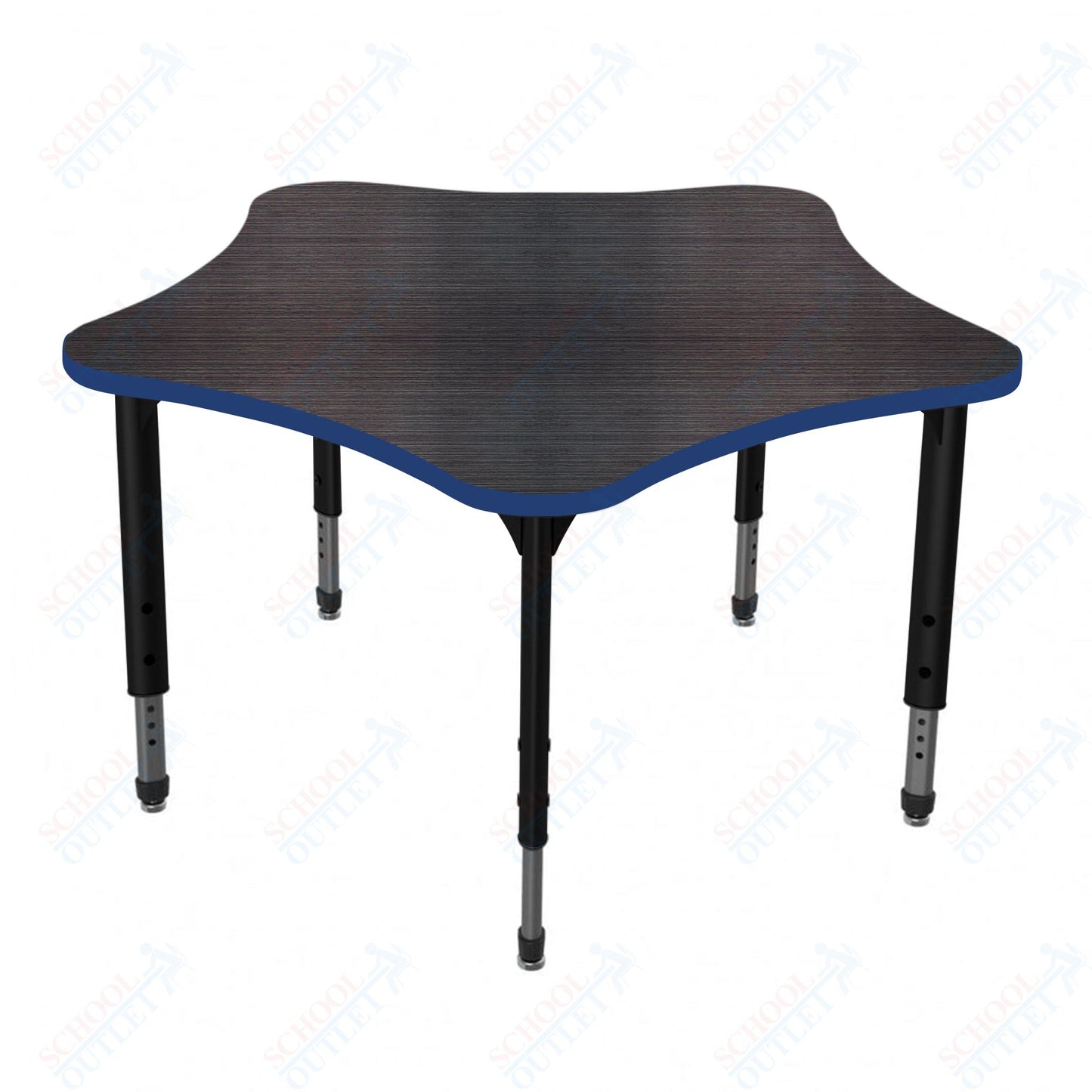Marco Apex Series 48" 5-Star School Activity Table Adjustable Height 21"-30" (38-2280-MA)