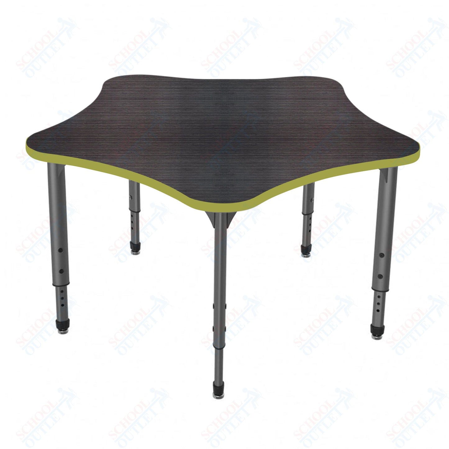 Marco Apex Series 48" 5-Star School Activity Table Adjustable Height 21"-30" (38-2280-MA)