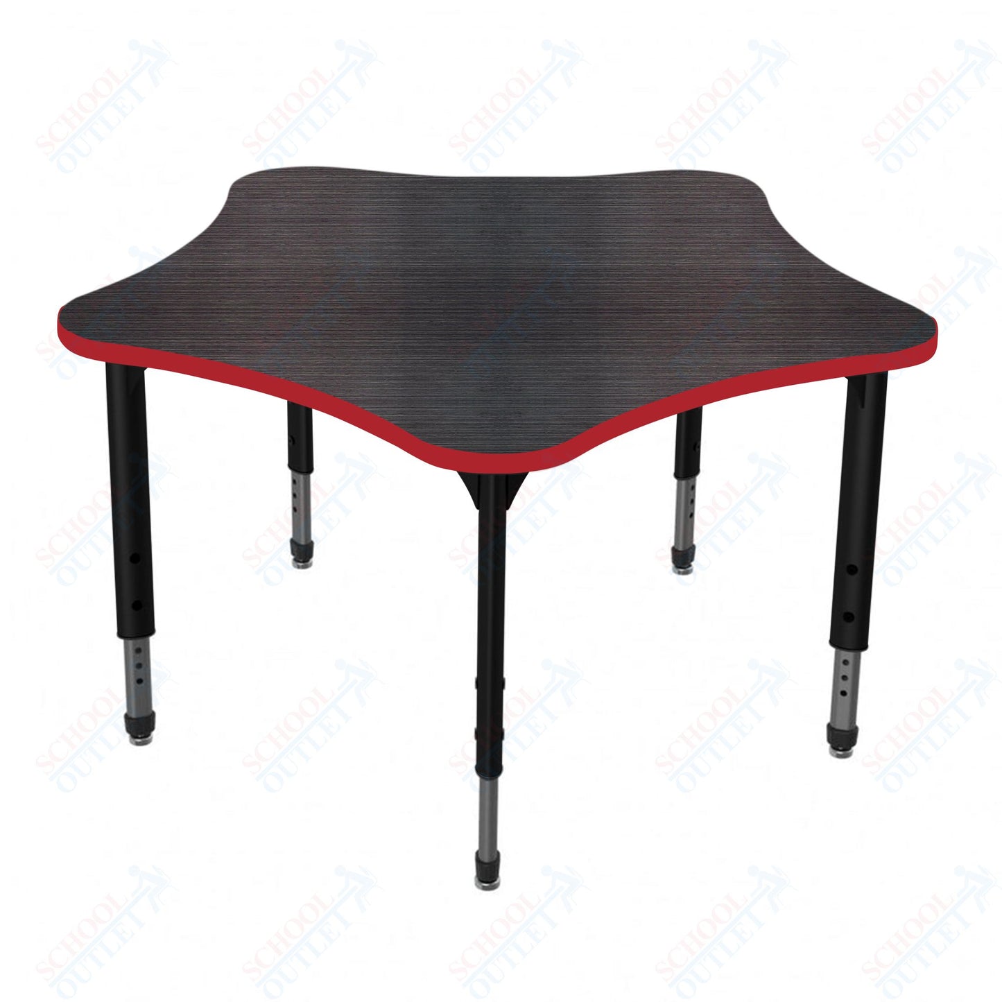 Marco Apex Series 48" 5-Star School Activity Table Adjustable Height 21"-30" (38-2280-MA)