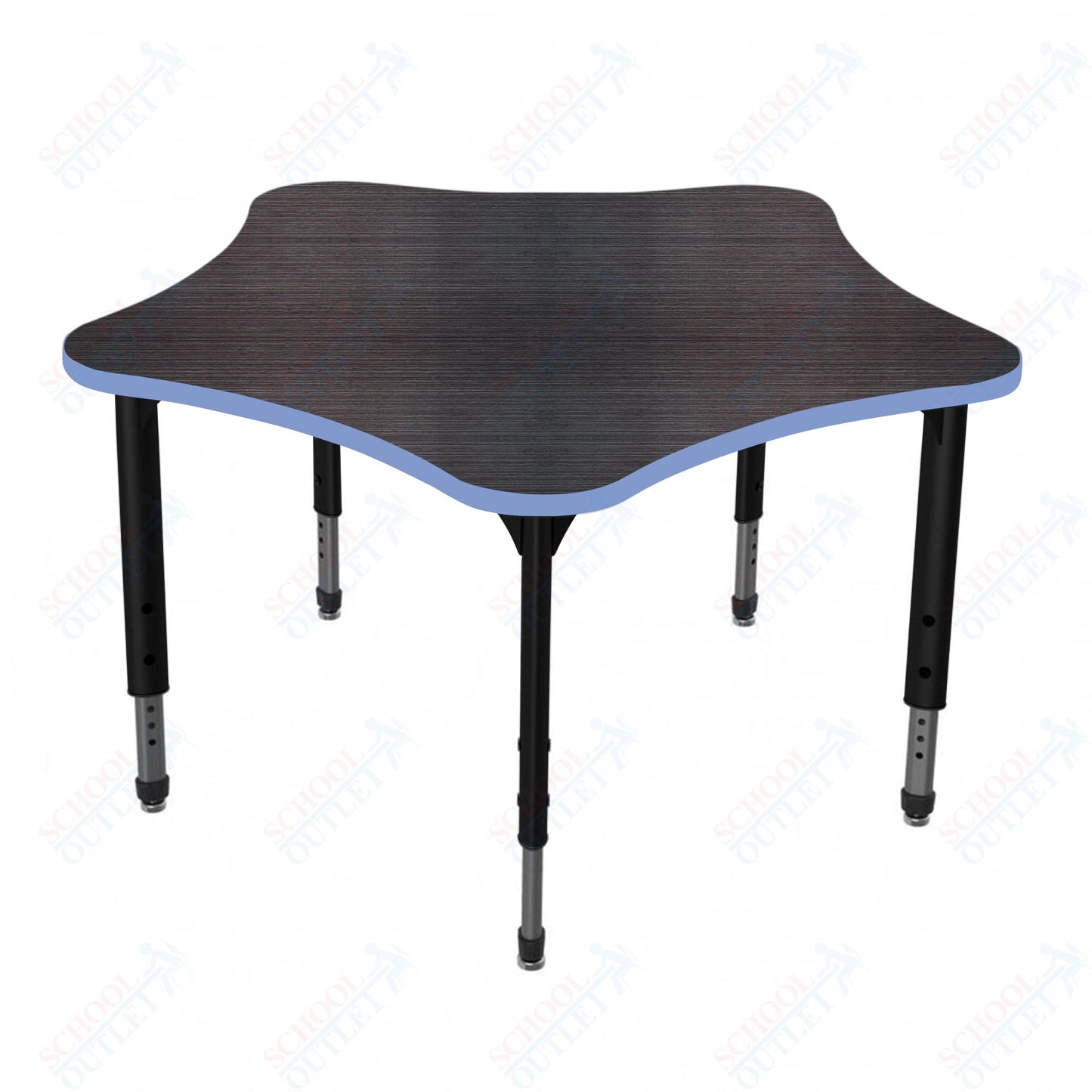 Marco Apex Series 48" 5-Star School Activity Table Adjustable Height 21"-30" (38-2280-MA)