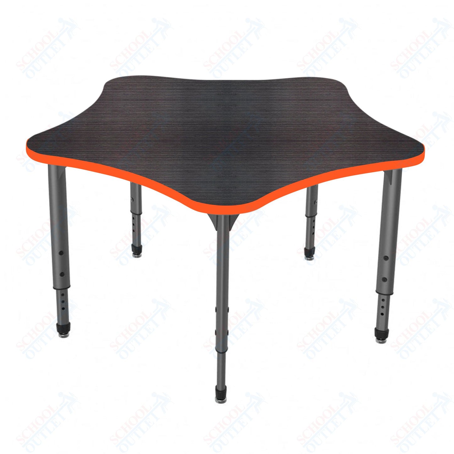 Marco Apex Series 48" 5-Star School Activity Table Adjustable Height 21"-30" (38-2280-MA)