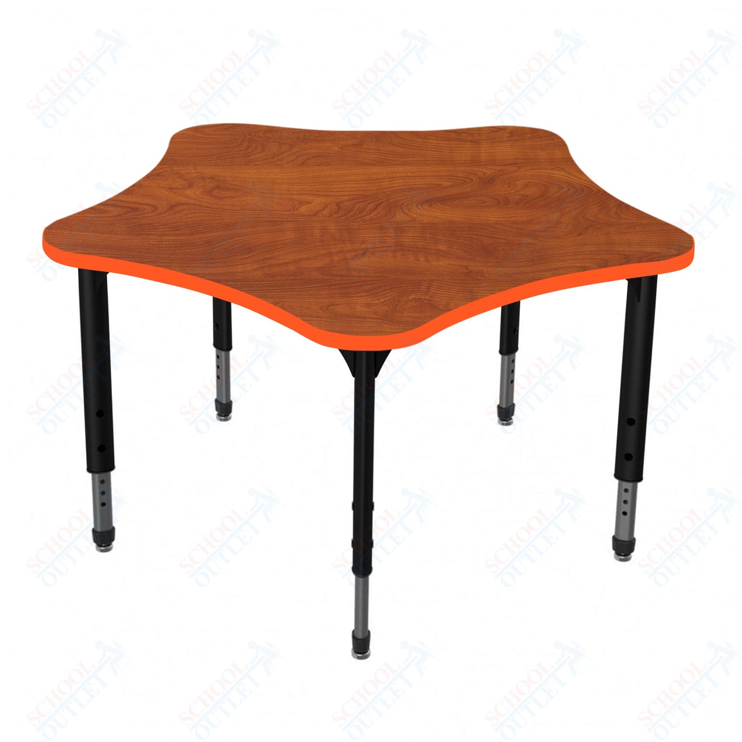 Marco Apex Series 48" 5-Star School Activity Table Adjustable Height 21"-30" (38-2280-MA)