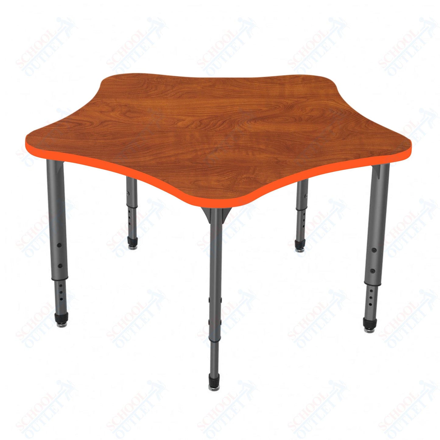 Marco Apex Series 48" 5-Star School Activity Table Adjustable Height 21"-30" (38-2280-MA)