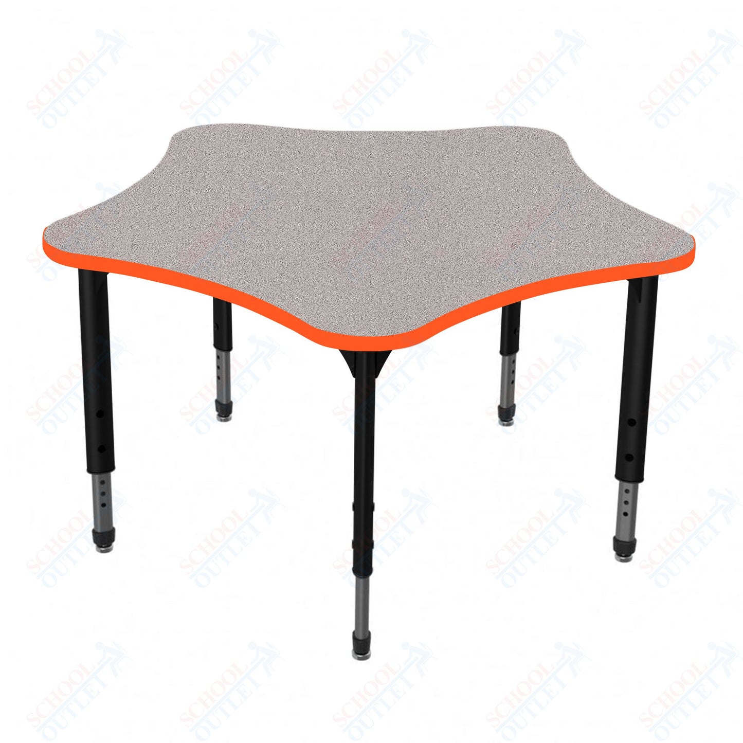 Marco Apex Series 48" 5-Star School Activity Table Adjustable Height 21"-30" (38-2280-MA)