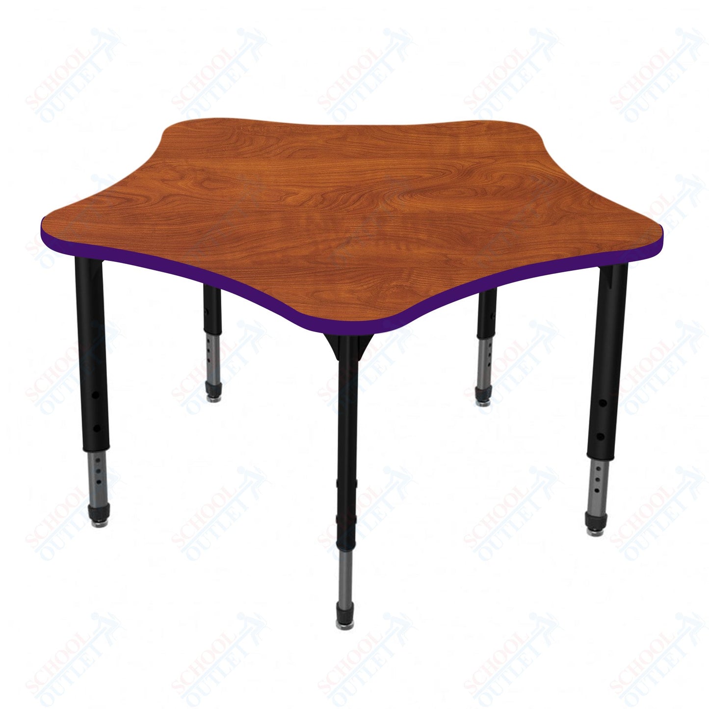 Marco Apex Series 48" 5-Star School Activity Table Adjustable Height 21"-30" (38-2280-MA)