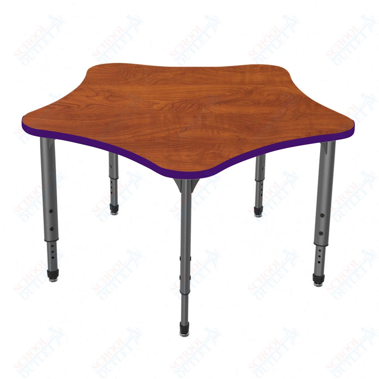 Marco Apex Series 48" 5-Star School Activity Table Adjustable Height 21"-30" (38-2280-MA)