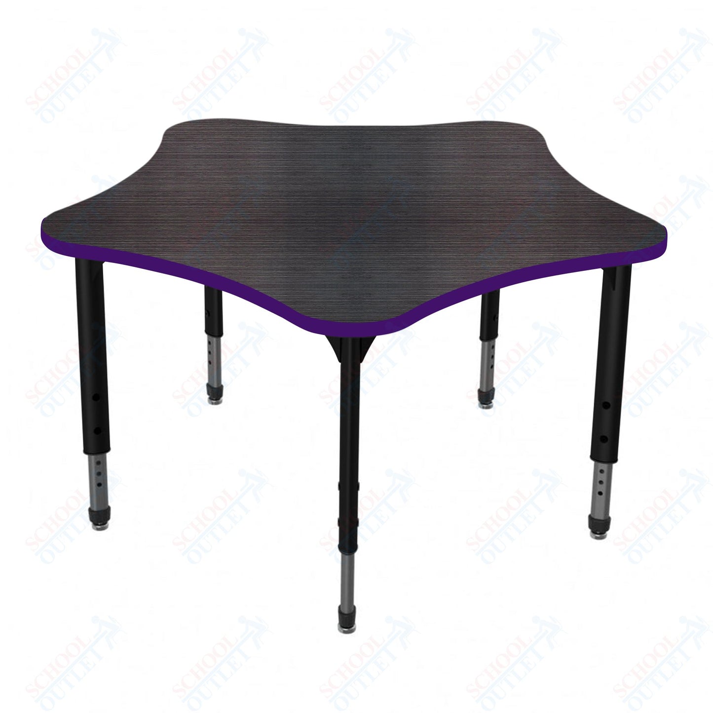 Marco Apex Series 48" 5-Star School Activity Table Adjustable Height 21"-30" (38-2280-MA)