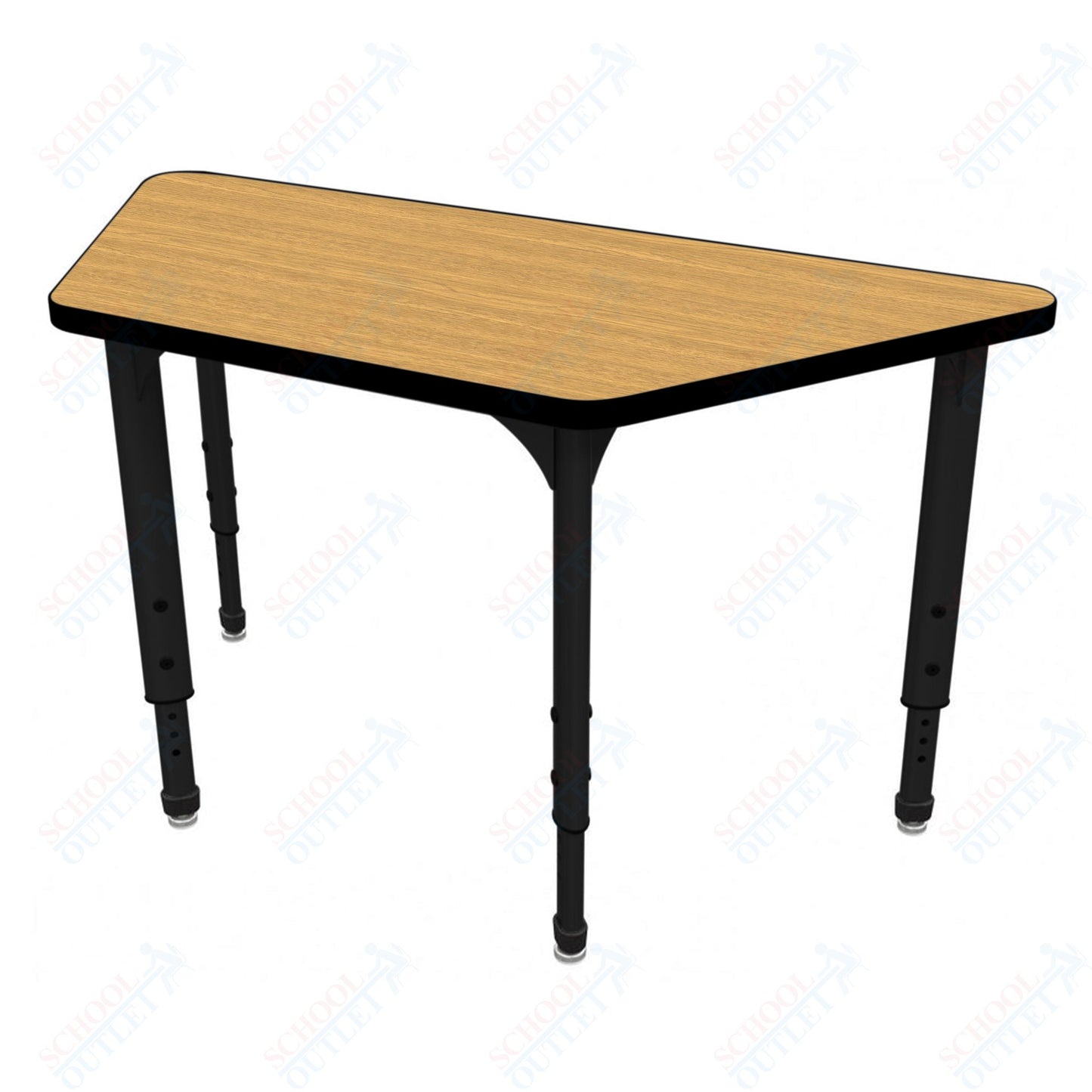 Marco Apex Series Trapezoid School Activity Table 30" x 60" Adjustable Height 21"-30" (38-2287-MA)