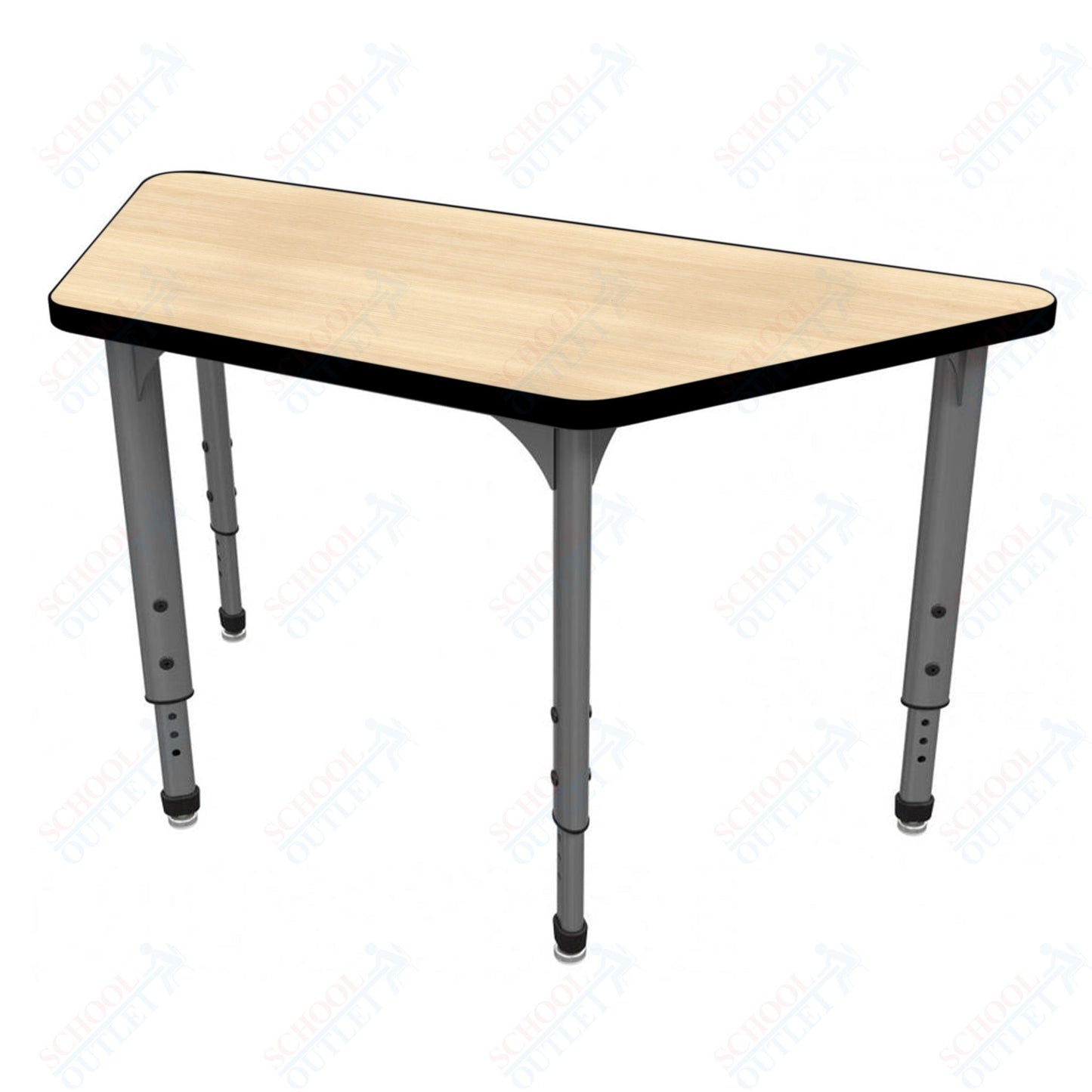 Marco Apex Series Trapezoid School Activity Table 30" x 60" Adjustable Height 21"-30" (38-2287-MA)
