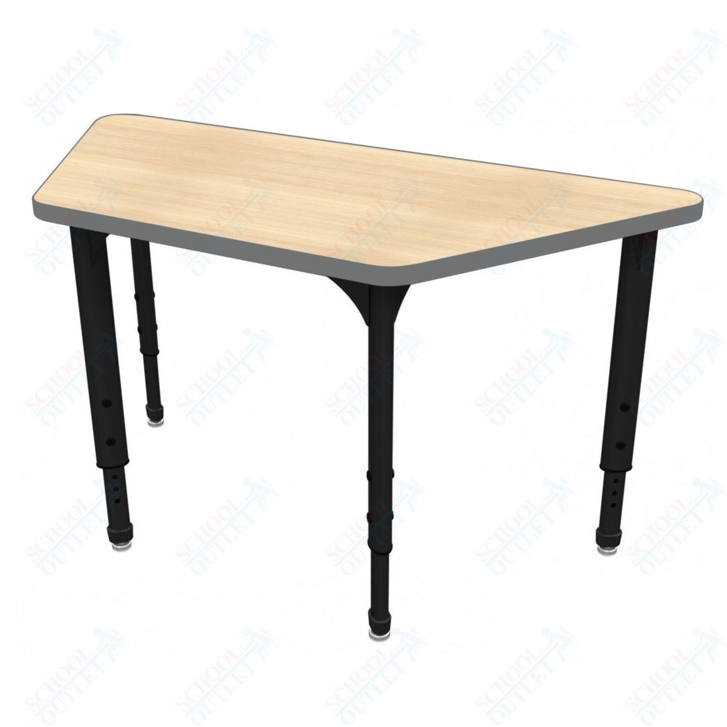 Marco Apex Series Trapezoid School Activity Table 30" x 60" Adjustable Height 21"-30" (38-2287-MA)