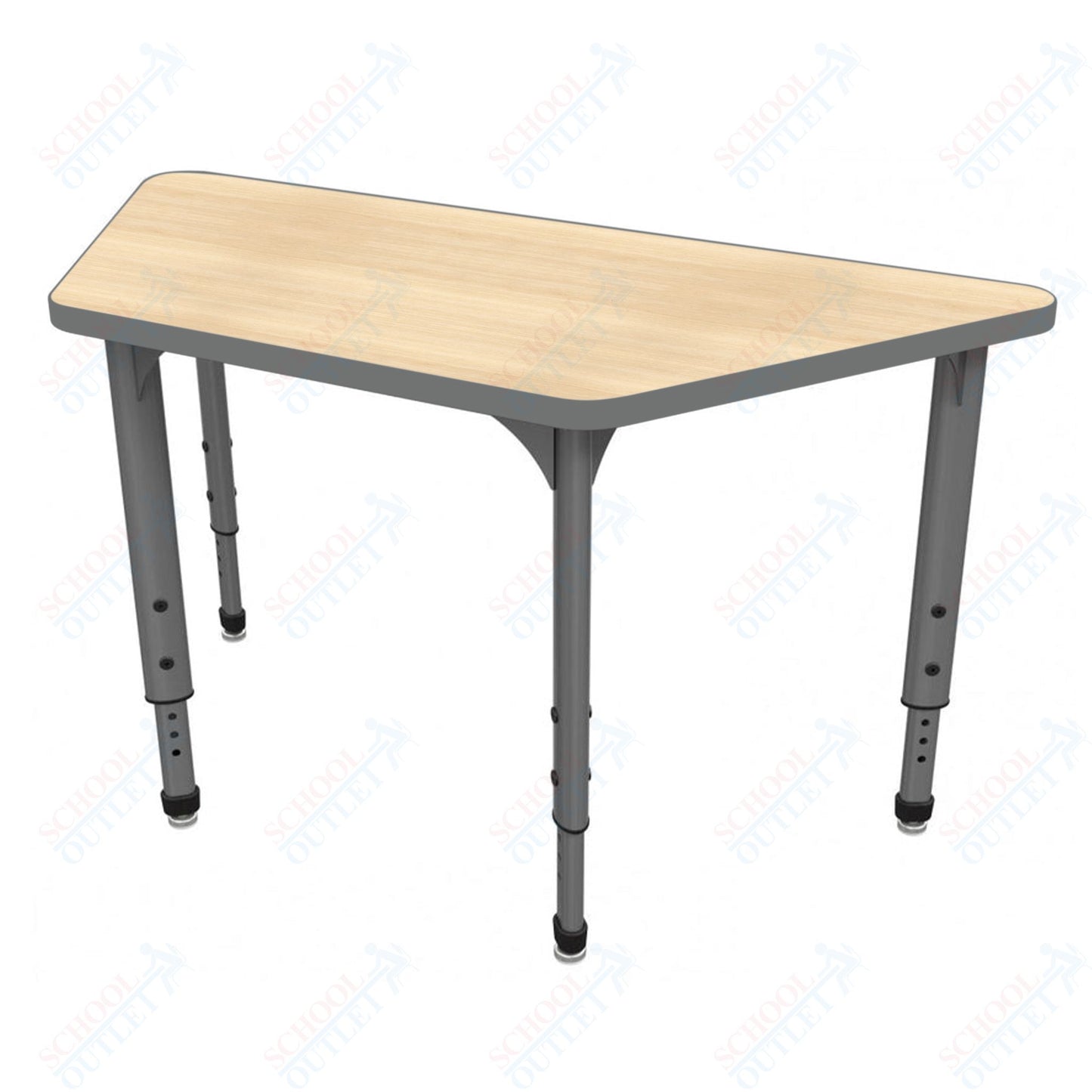 Marco Apex Series Trapezoid School Activity Table 30" x 60" Adjustable Height 21"-30" (38-2287-MA)