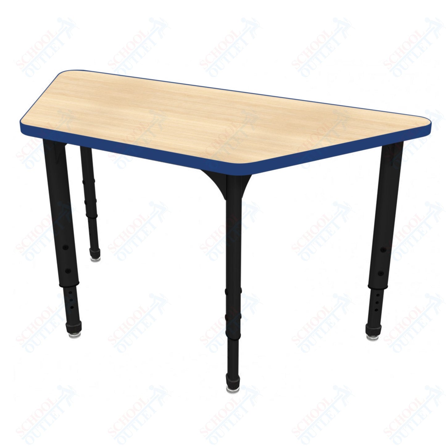 Marco Apex Series Trapezoid School Activity Table 30" x 60" Adjustable Height 21"-30" (38-2287-MA)