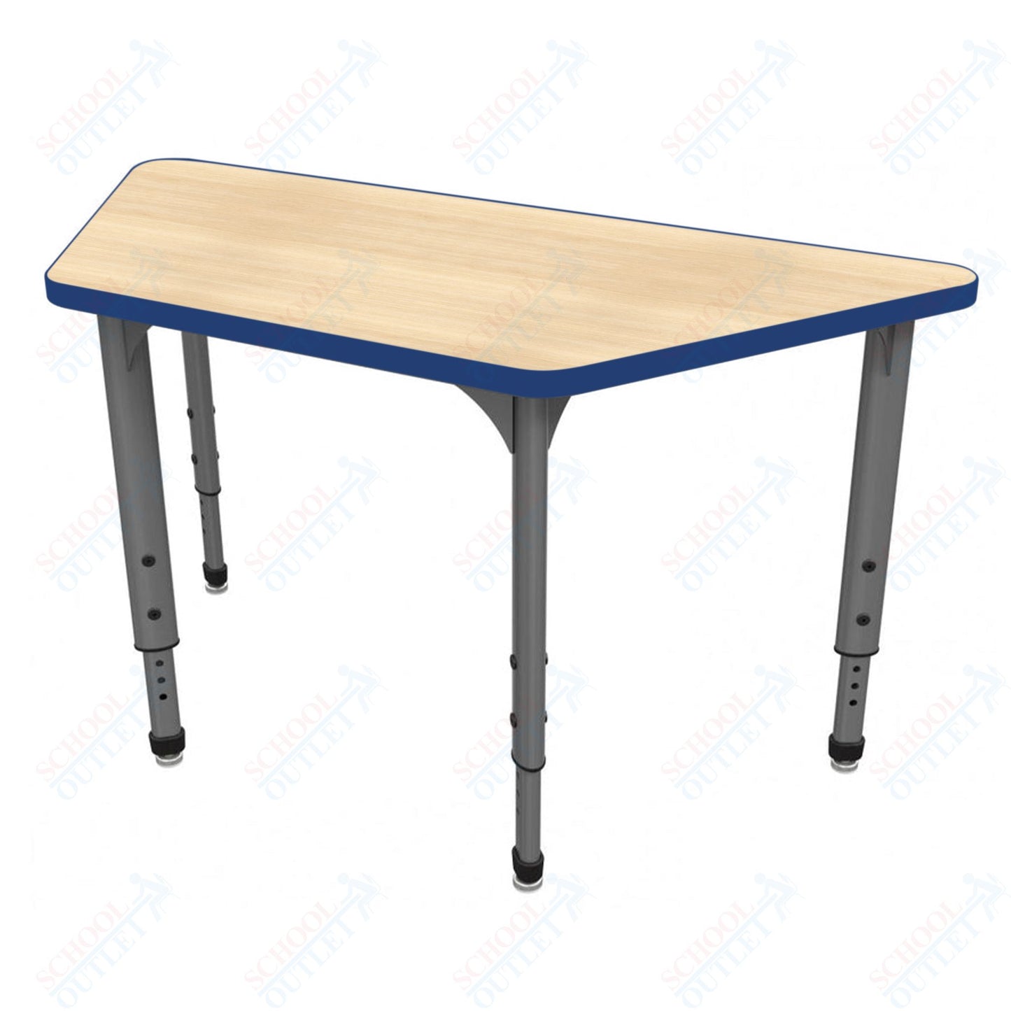 Marco Apex Series Trapezoid School Activity Table 30" x 60" Adjustable Height 21"-30" (38-2287-MA)