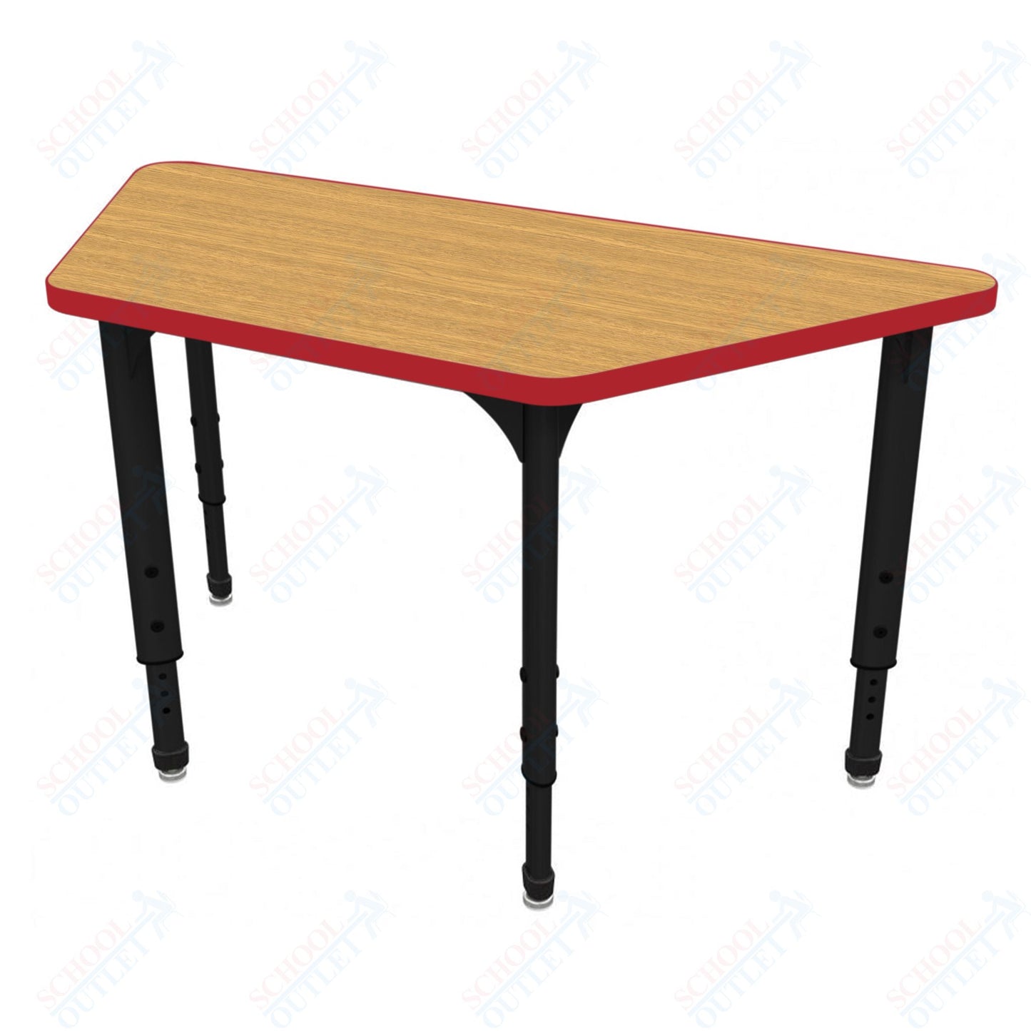 Marco Apex Series Trapezoid School Activity Table 30" x 60" Adjustable Height 21"-30" (38-2287-MA)