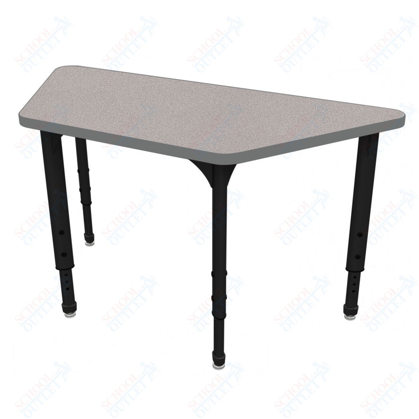 Marco Apex Series Trapezoid School Activity Table 30" x 60" Adjustable Height 21"-30" (38-2287-MA)