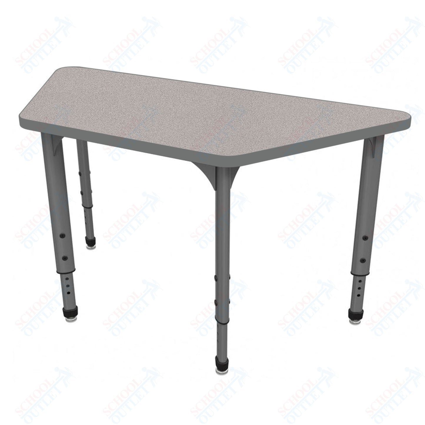 Marco Apex Series Trapezoid School Activity Table 30" x 60" Adjustable Height 21"-30" (38-2287-MA)