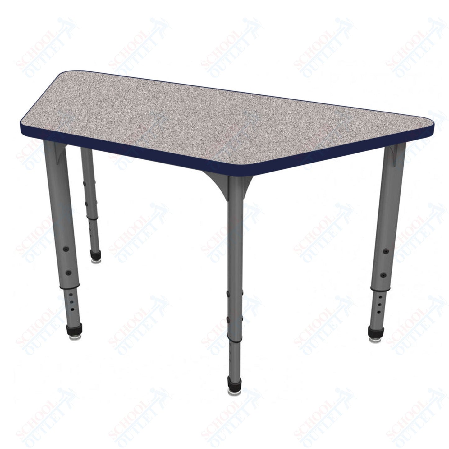 Marco Apex Series Trapezoid School Activity Table 30" x 60" Adjustable Height 21"-30" (38-2287-MA)