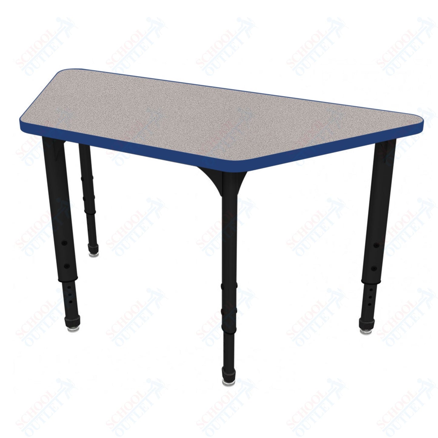 Marco Apex Series Trapezoid School Activity Table 30" x 60" Adjustable Height 21"-30" (38-2287-MA)
