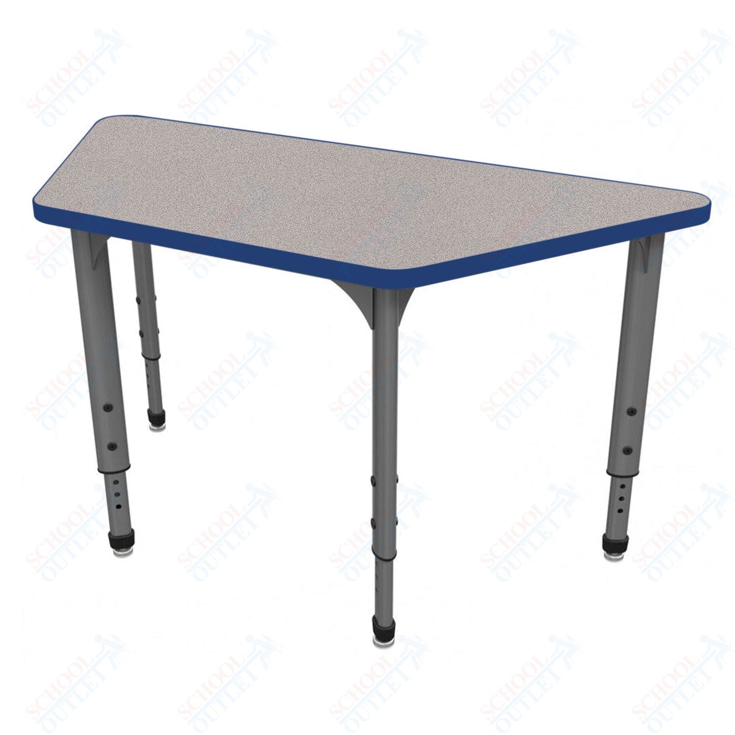 Marco Apex Series Trapezoid School Activity Table 30" x 60" Adjustable Height 21"-30" (38-2287-MA)