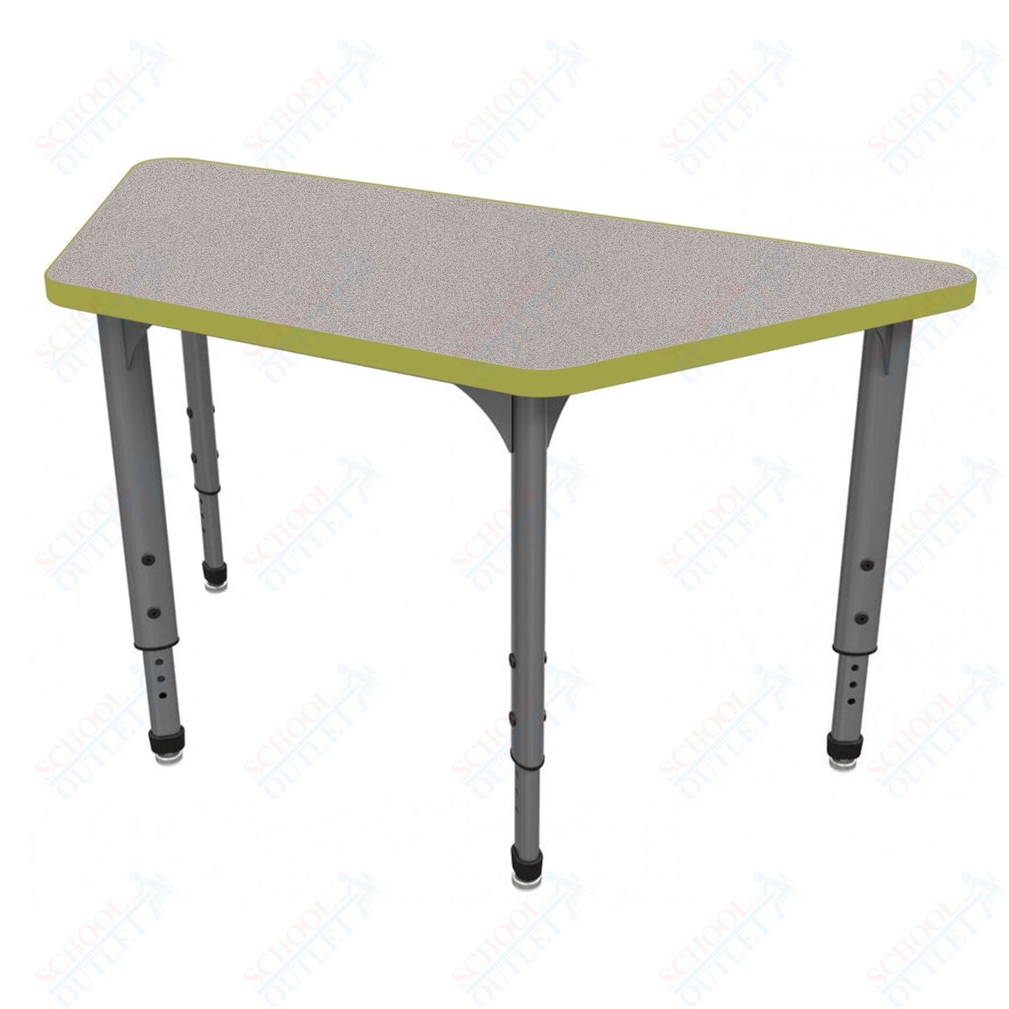 Marco Apex Series Trapezoid School Activity Table 30" x 60" Adjustable Height 21"-30" (38-2287-MA)