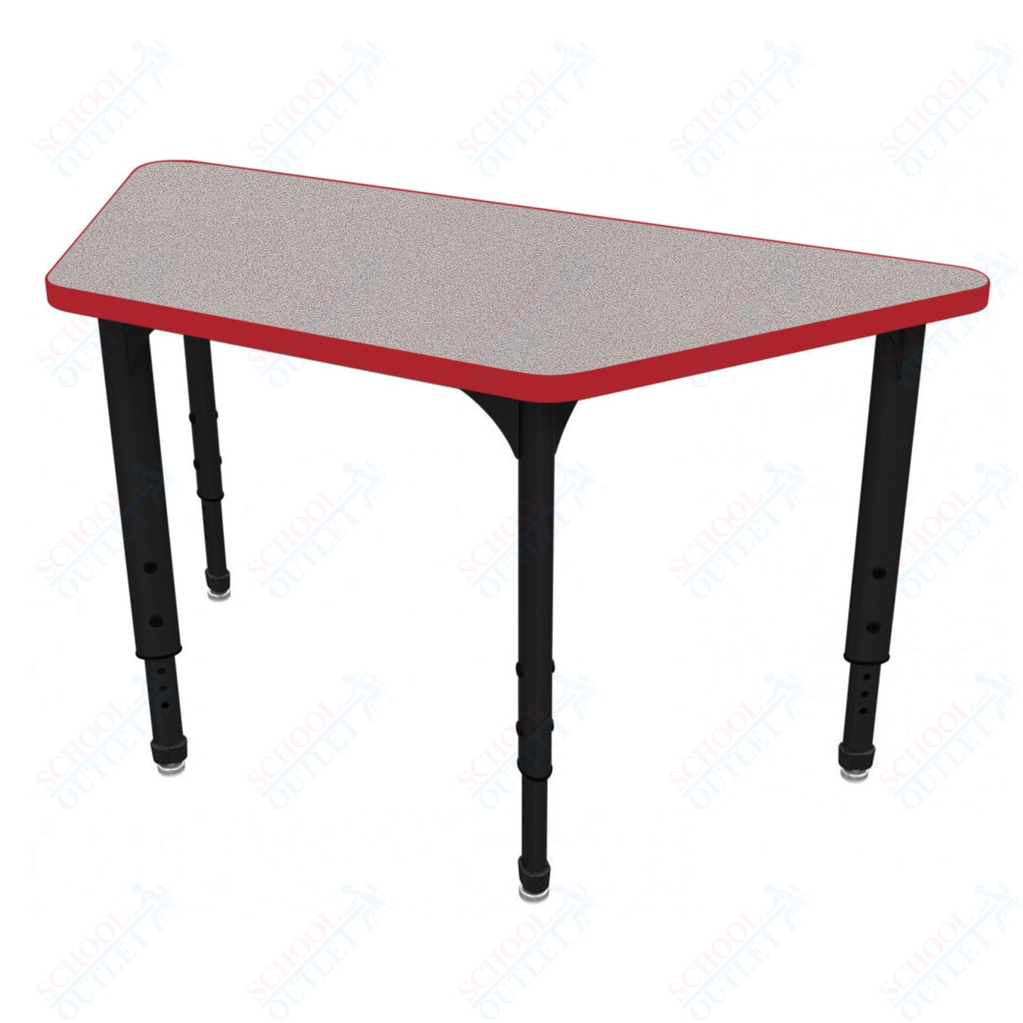 Marco Apex Series Trapezoid School Activity Table 30" x 60" Adjustable Height 21"-30" (38-2287-MA)