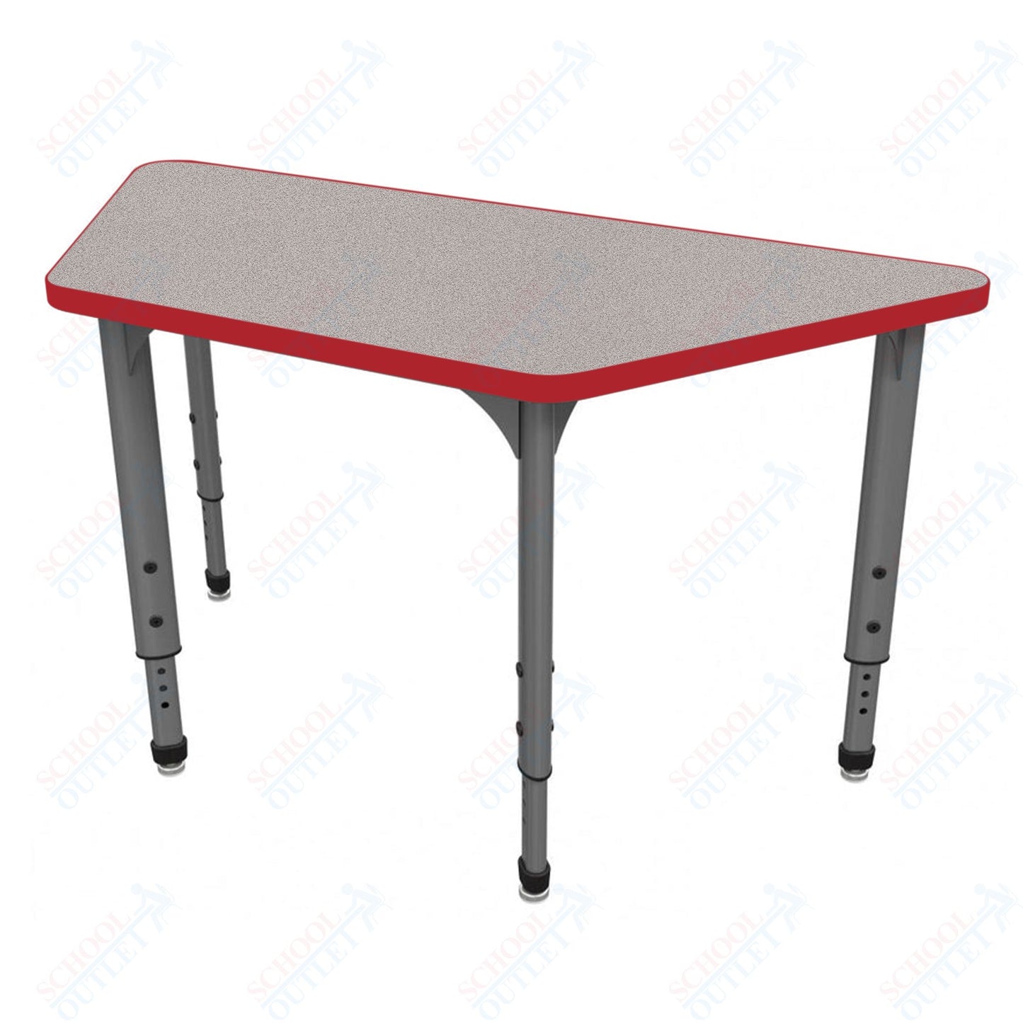 Marco Apex Series Trapezoid School Activity Table 30" x 60" Adjustable Height 21"-30" (38-2287-MA)