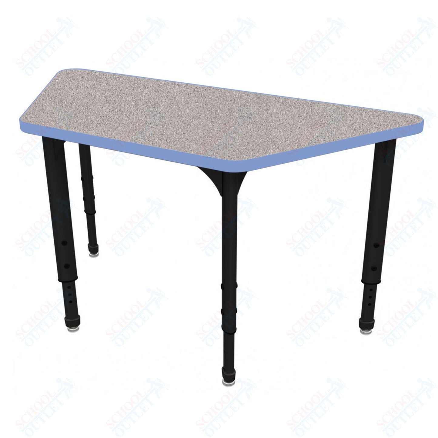 Marco Apex Series Trapezoid School Activity Table 30" x 60" Adjustable Height 21"-30" (38-2287-MA)