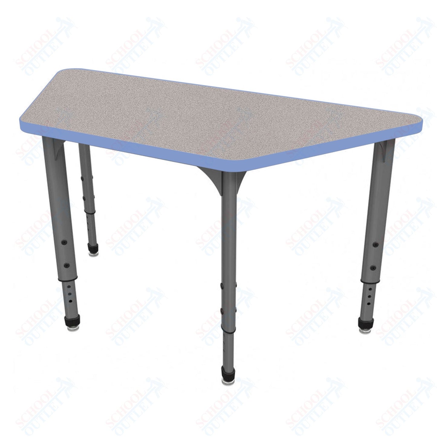 Marco Apex Series Trapezoid School Activity Table 30" x 60" Adjustable Height 21"-30" (38-2287-MA)