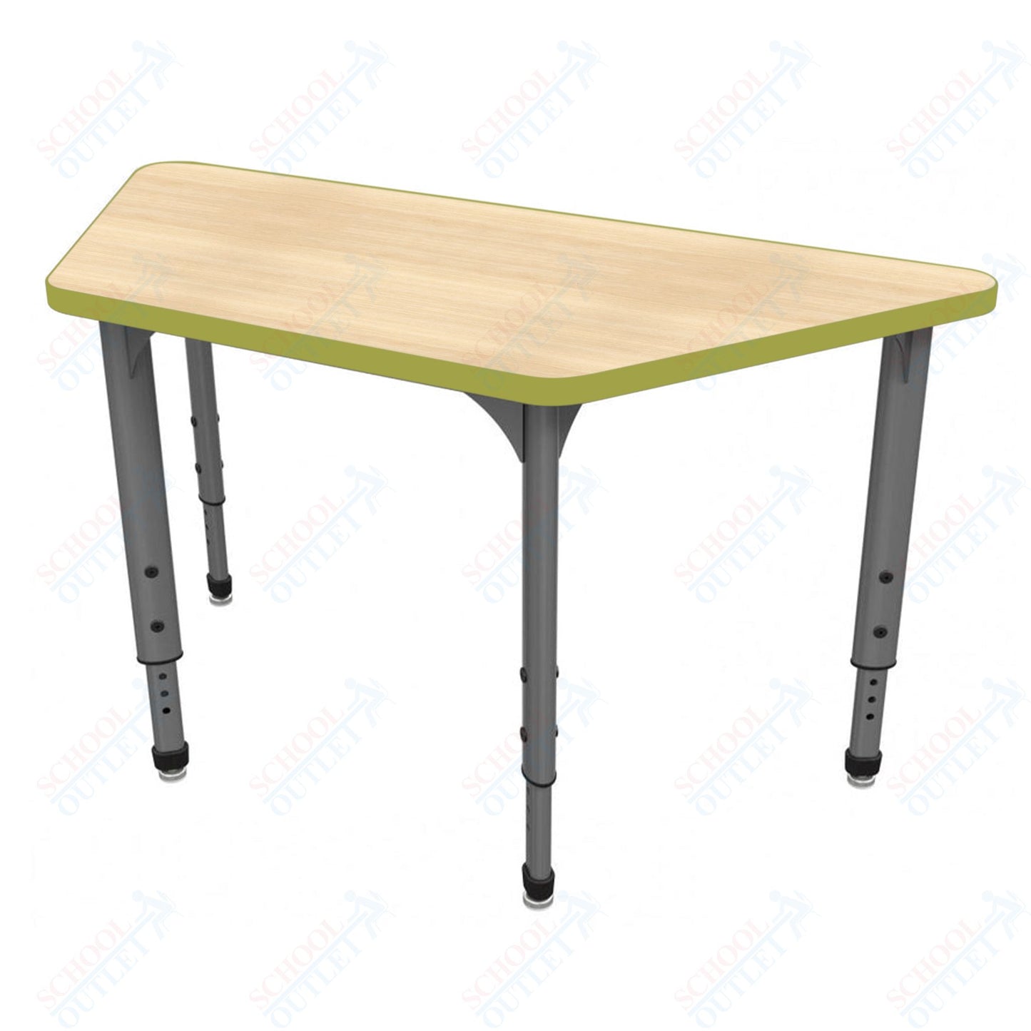 Marco Apex Series Trapezoid School Activity Table 30" x 60" Adjustable Height 21"-30" (38-2287-MA)