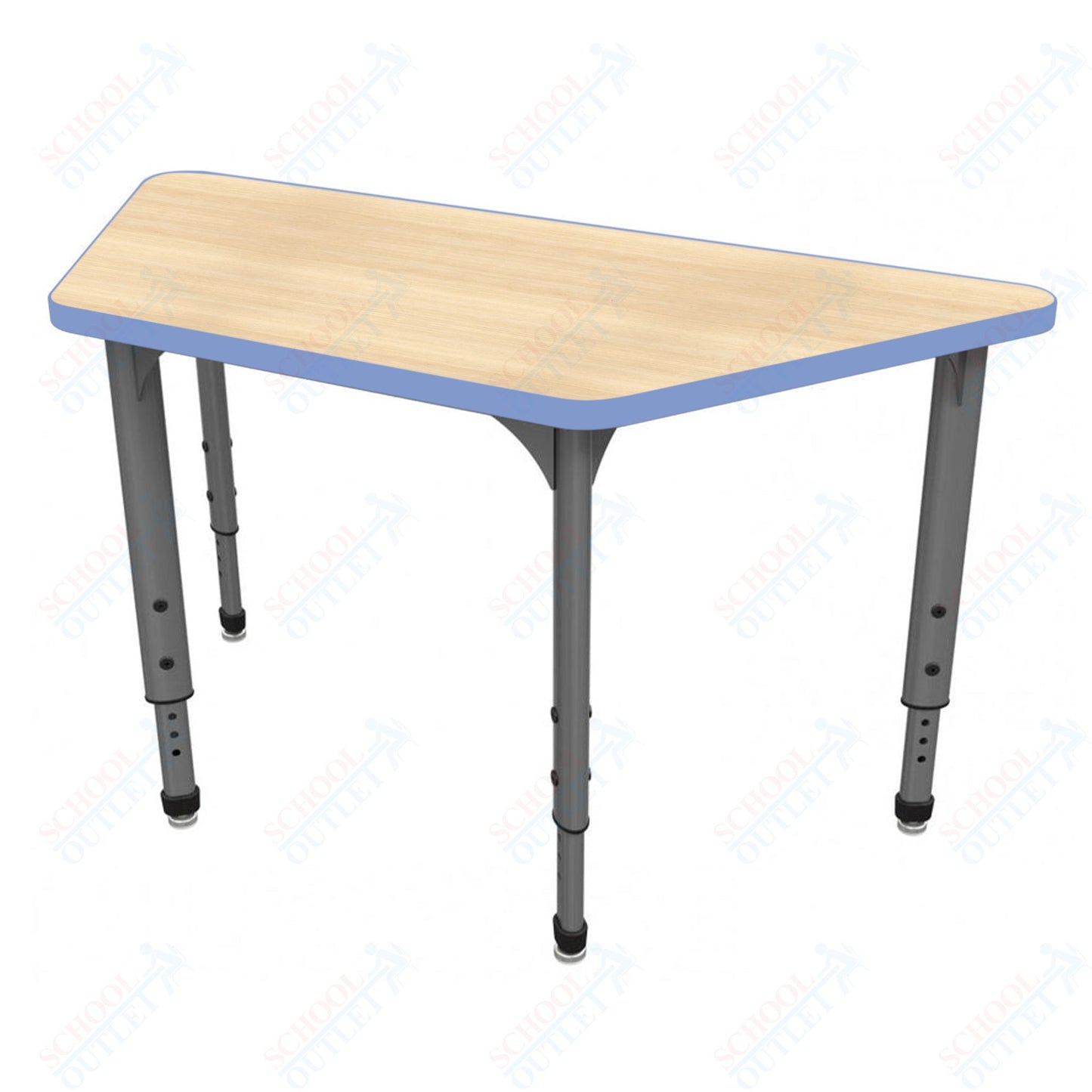 Marco Apex Series Trapezoid School Activity Table 30" x 60" Adjustable Height 21"-30" (38-2287-MA)