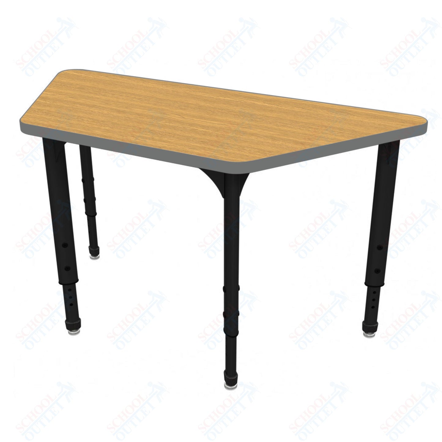 Marco Apex Series Trapezoid School Activity Table 30" x 60" Adjustable Height 21"-30" (38-2287-MA)