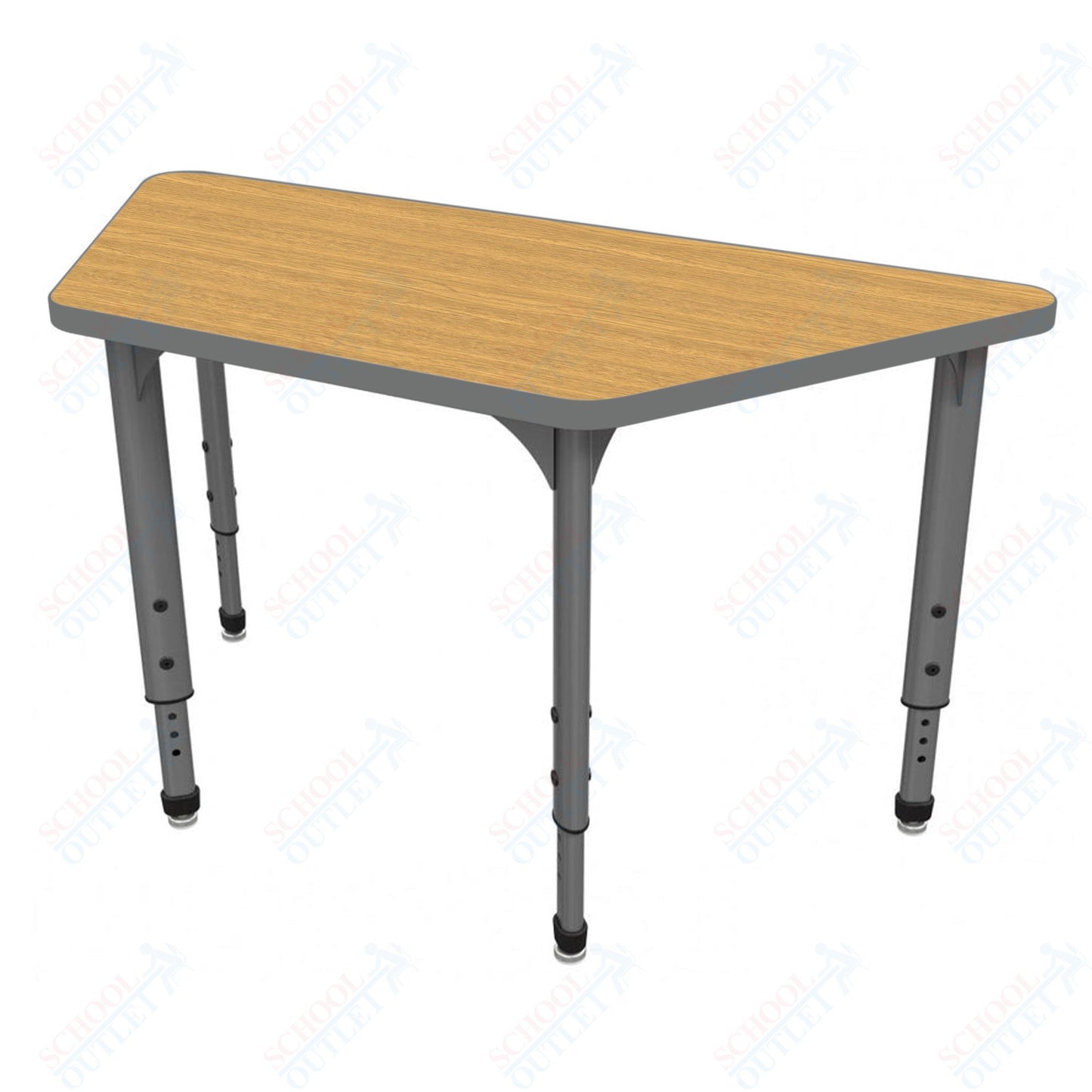 Marco Apex Series Trapezoid School Activity Table 30" x 60" Adjustable Height 21"-30" (38-2287-MA)