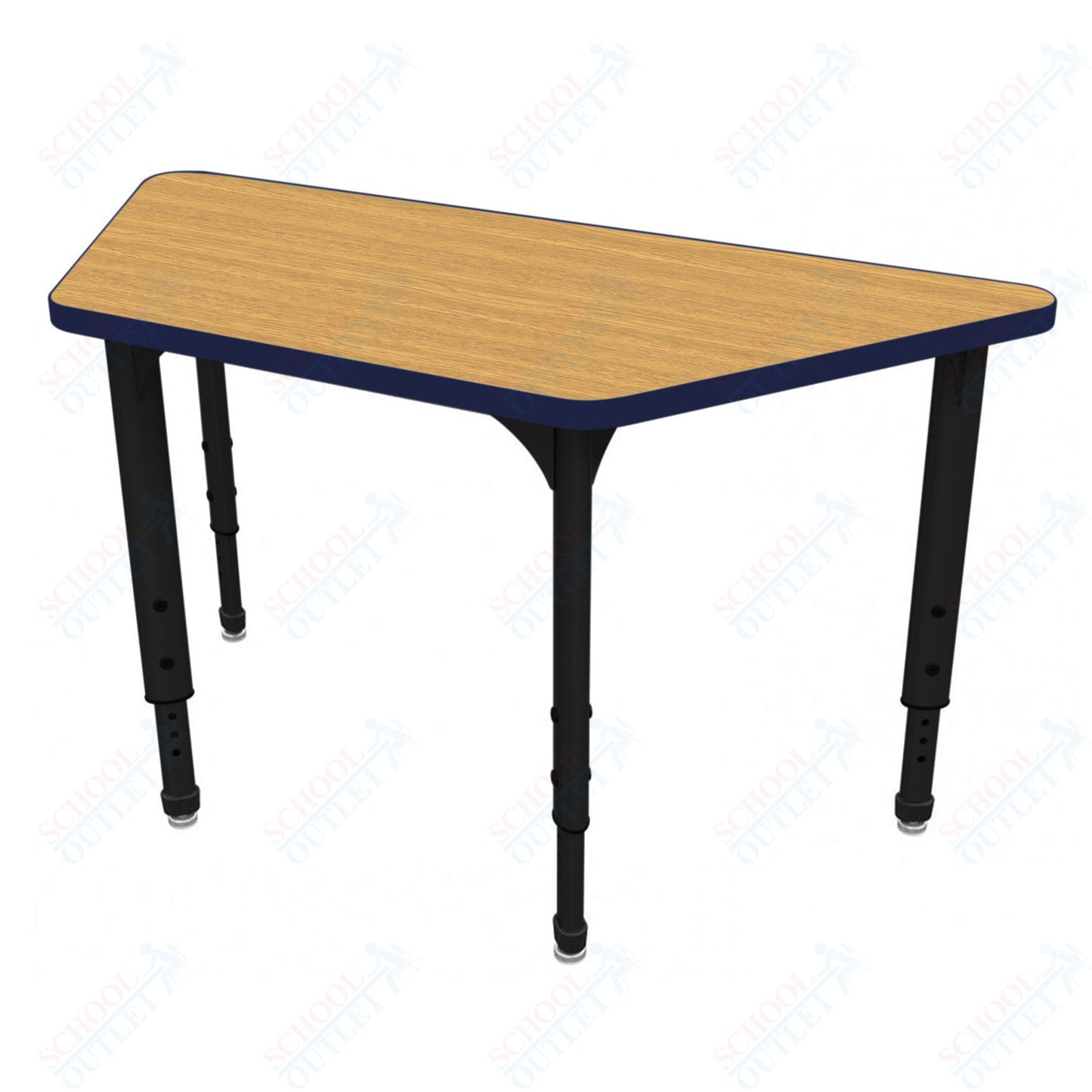 Marco Apex Series Trapezoid School Activity Table 30" x 60" Adjustable Height 21"-30" (38-2287-MA)