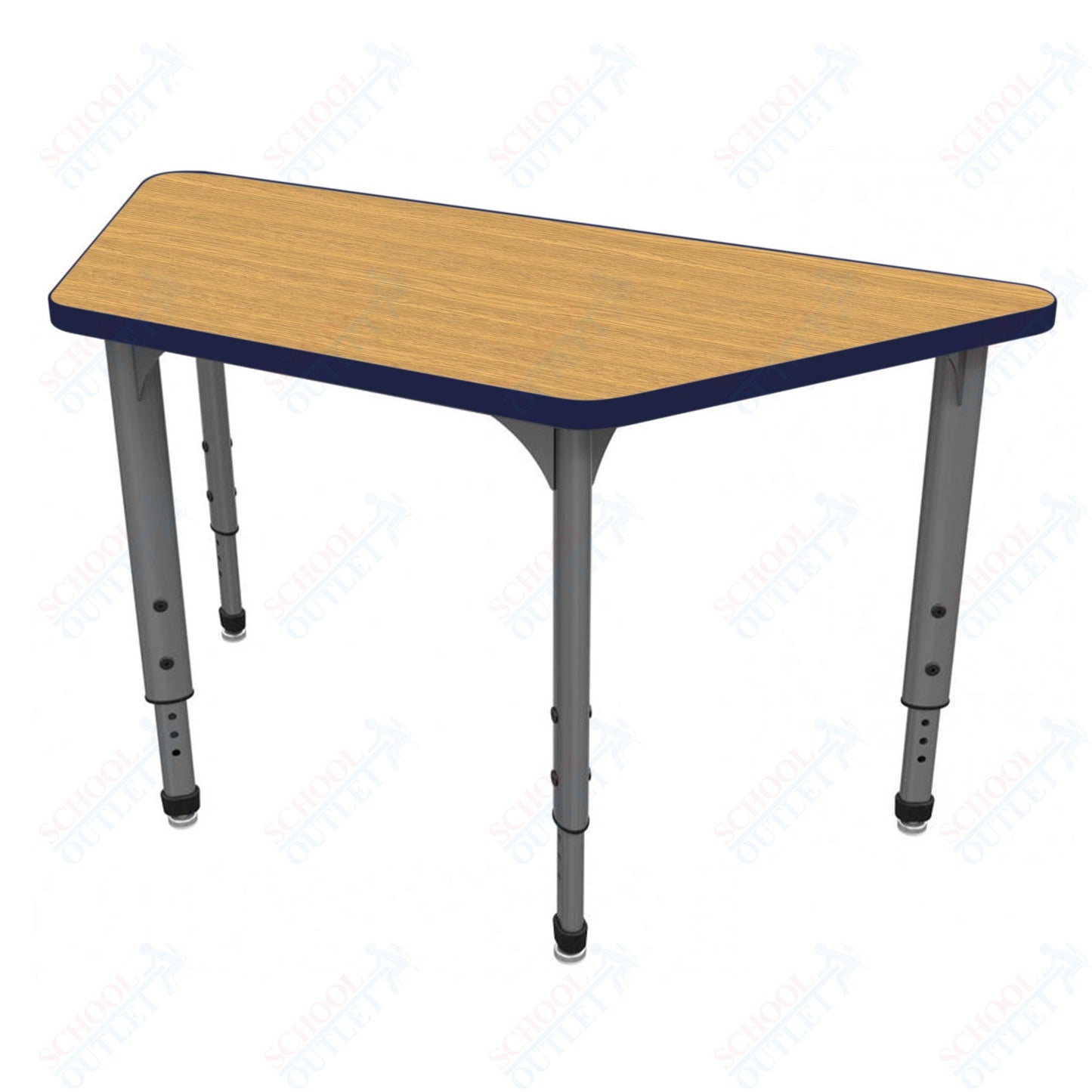 Marco Apex Series Trapezoid School Activity Table 30" x 60" Adjustable Height 21"-30" (38-2287-MA)