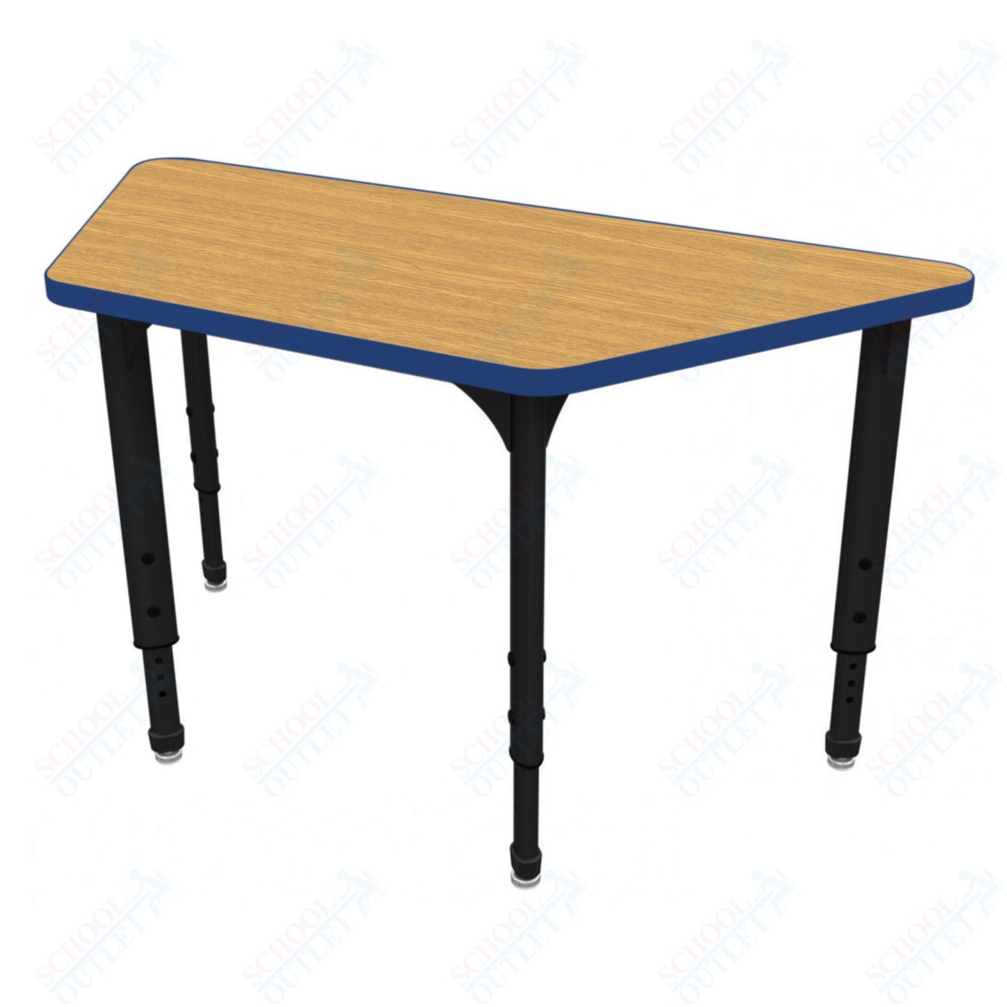 Marco Apex Series Trapezoid School Activity Table 30" x 60" Adjustable Height 21"-30" (38-2287-MA)
