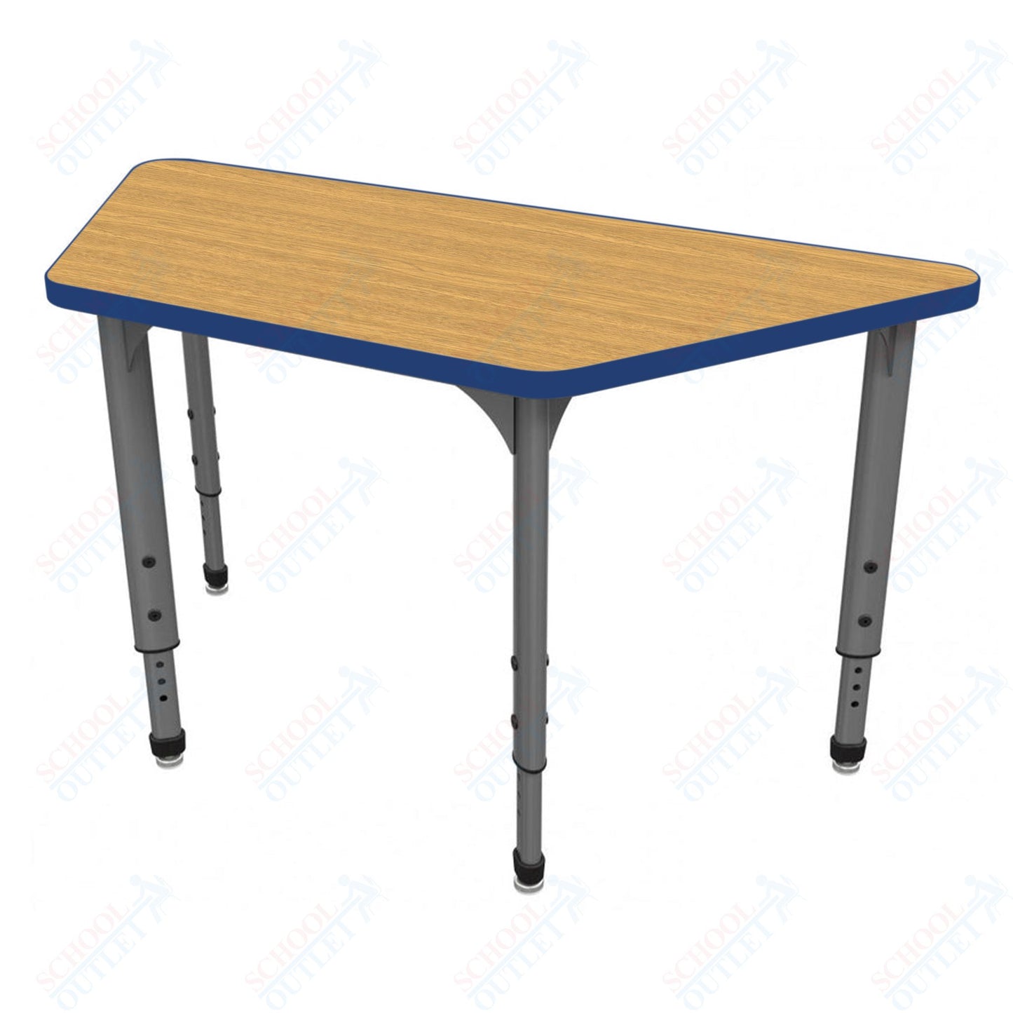 Marco Apex Series Trapezoid School Activity Table 30" x 60" Adjustable Height 21"-30" (38-2287-MA)