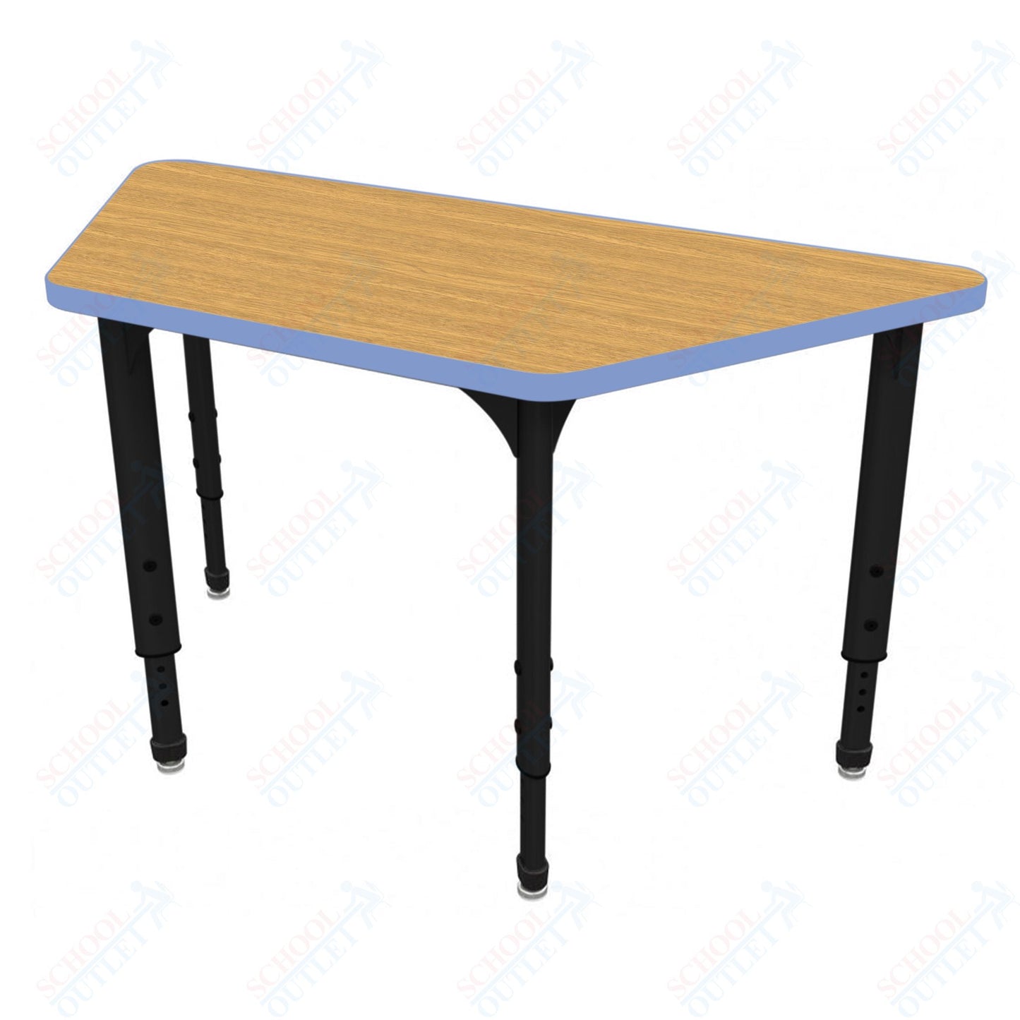 Marco Apex Series Trapezoid School Activity Table 30" x 60" Adjustable Height 21"-30" (38-2287-MA)