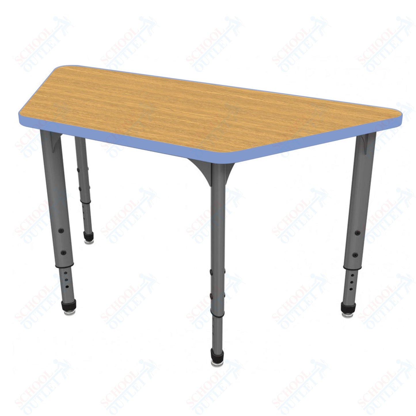 Marco Apex Series Trapezoid School Activity Table 30" x 60" Adjustable Height 21"-30" (38-2287-MA)