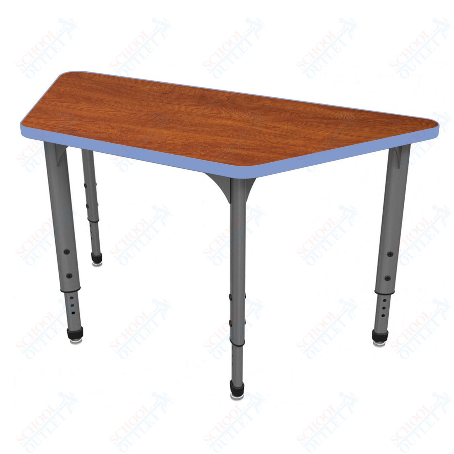 Marco Apex Series Trapezoid School Activity Table 30" x 60" Adjustable Height 21"-30" (38-2287-MA)
