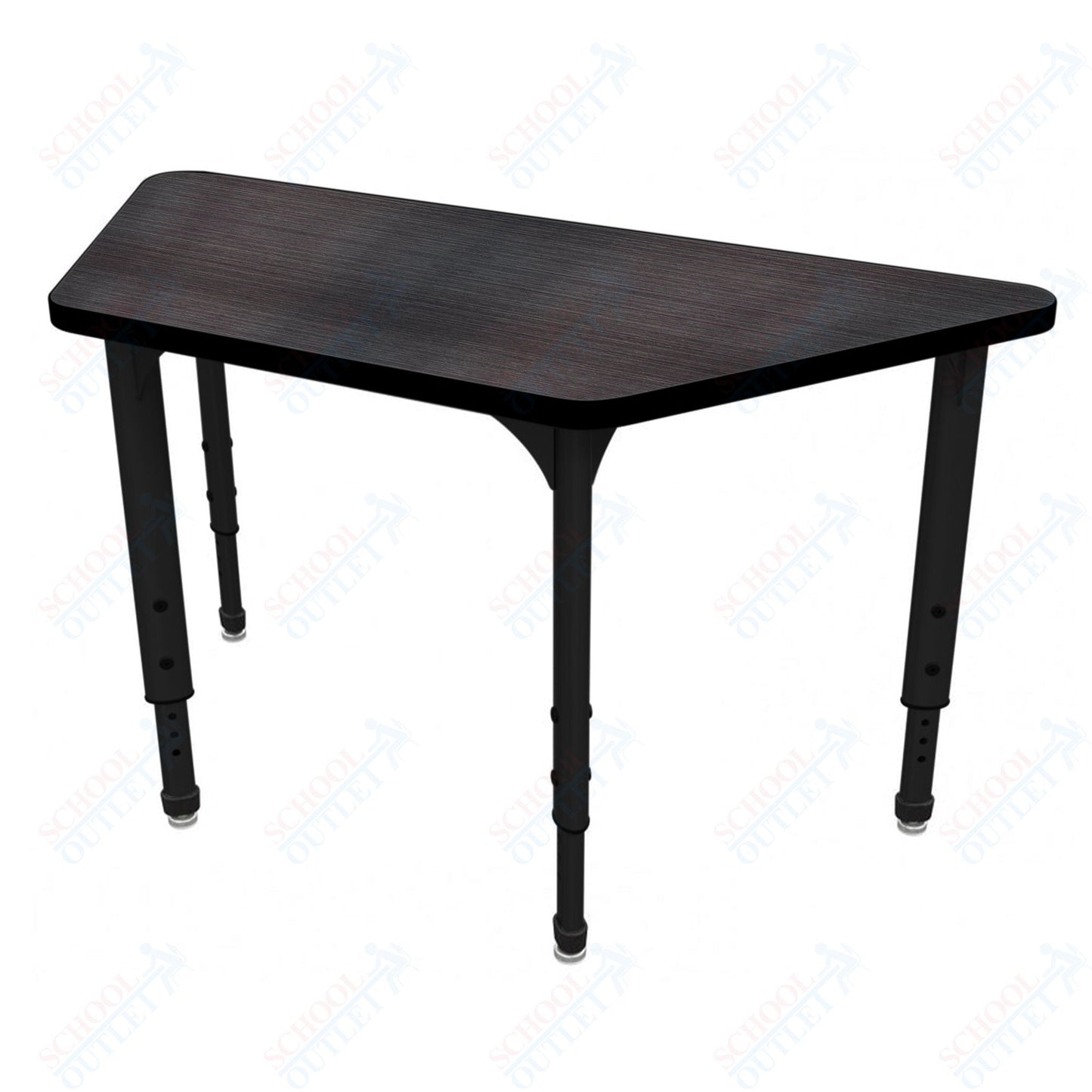 Marco Apex Series Trapezoid School Activity Table 30" x 60" Adjustable Height 21"-30" (38-2287-MA)